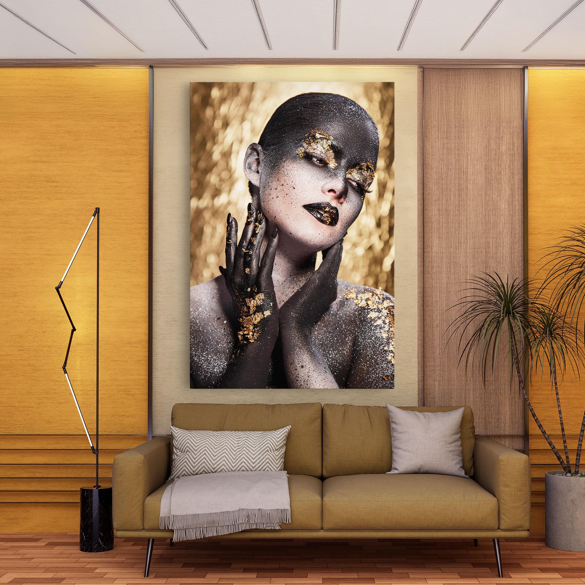 Картина на платно Artistic Glitter Makeup mockup 9