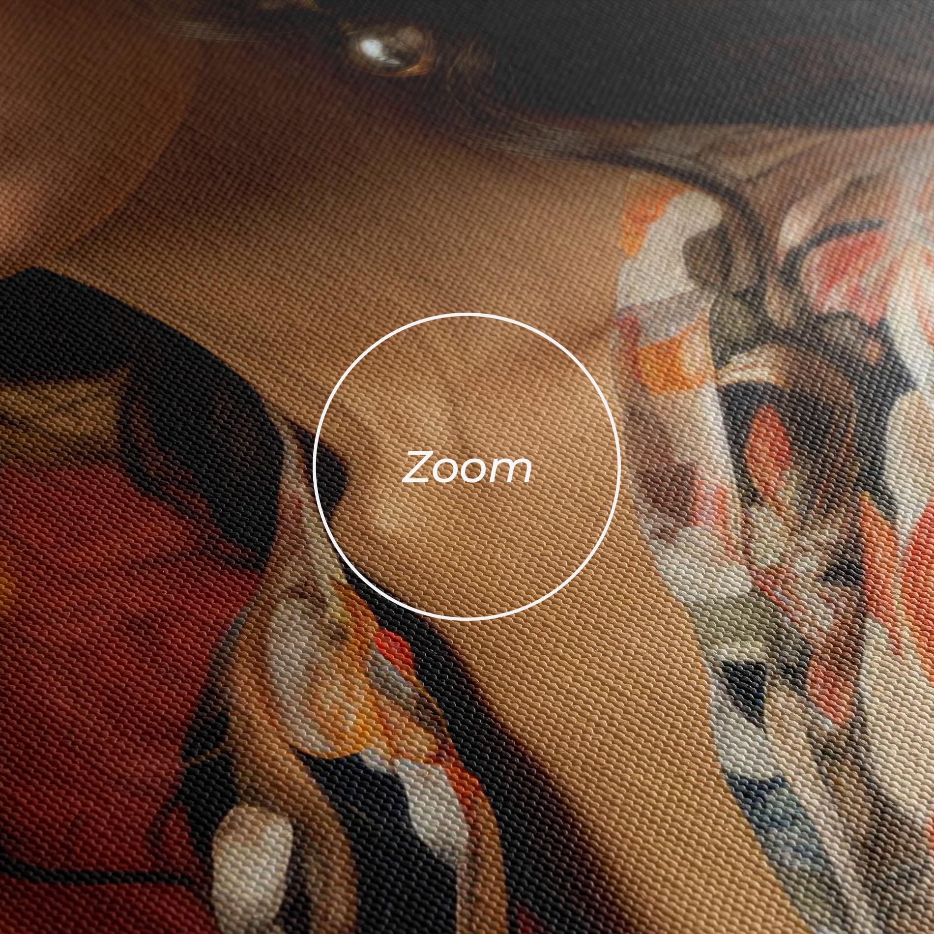 Картина на платно Floral Dress Lady mockup 3