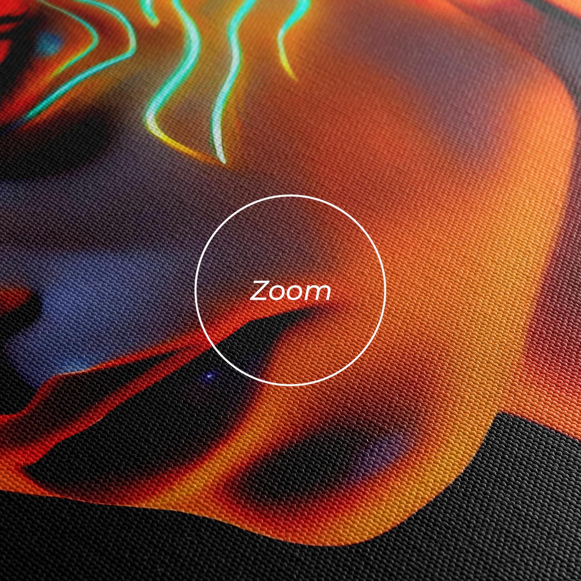 Картина на платно Glowing Face Paint mockup 3