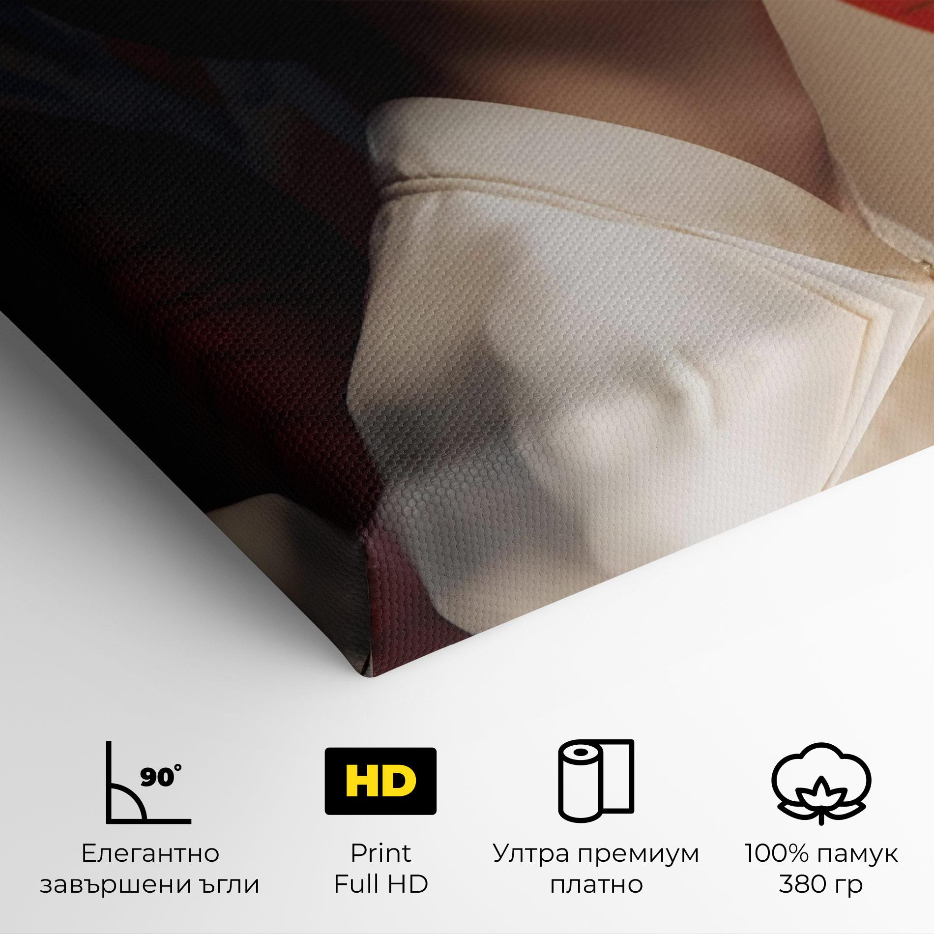 Картина на платно Asiatic Red Lips mockup 4