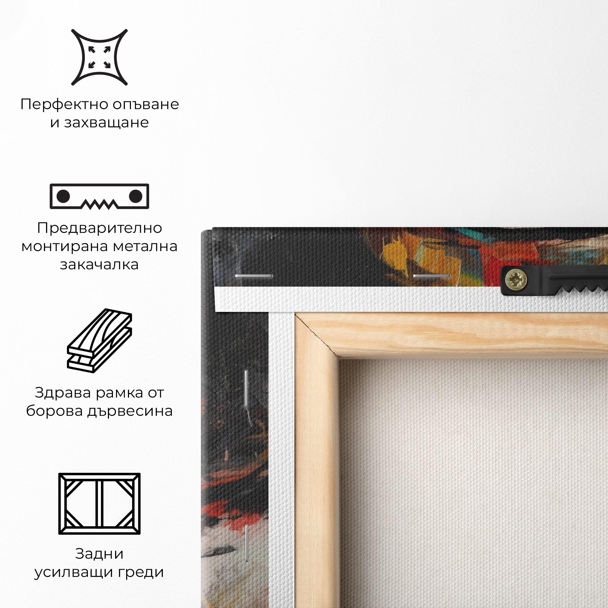 Картина на платно Intense Portrait Art mockup 5