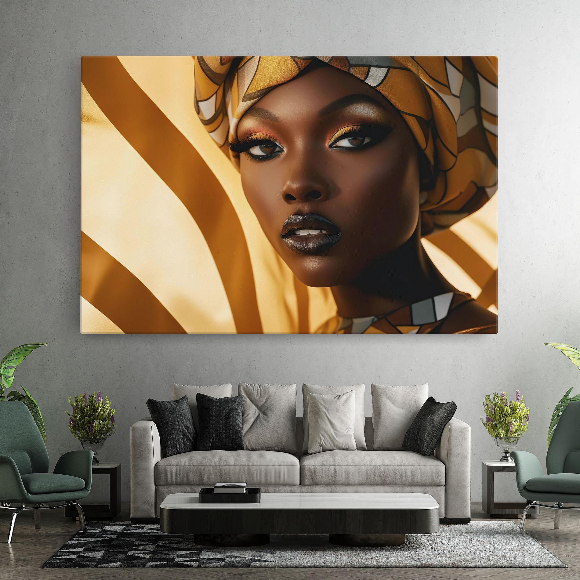 Картина на платно Fashion African Woman mockup 7