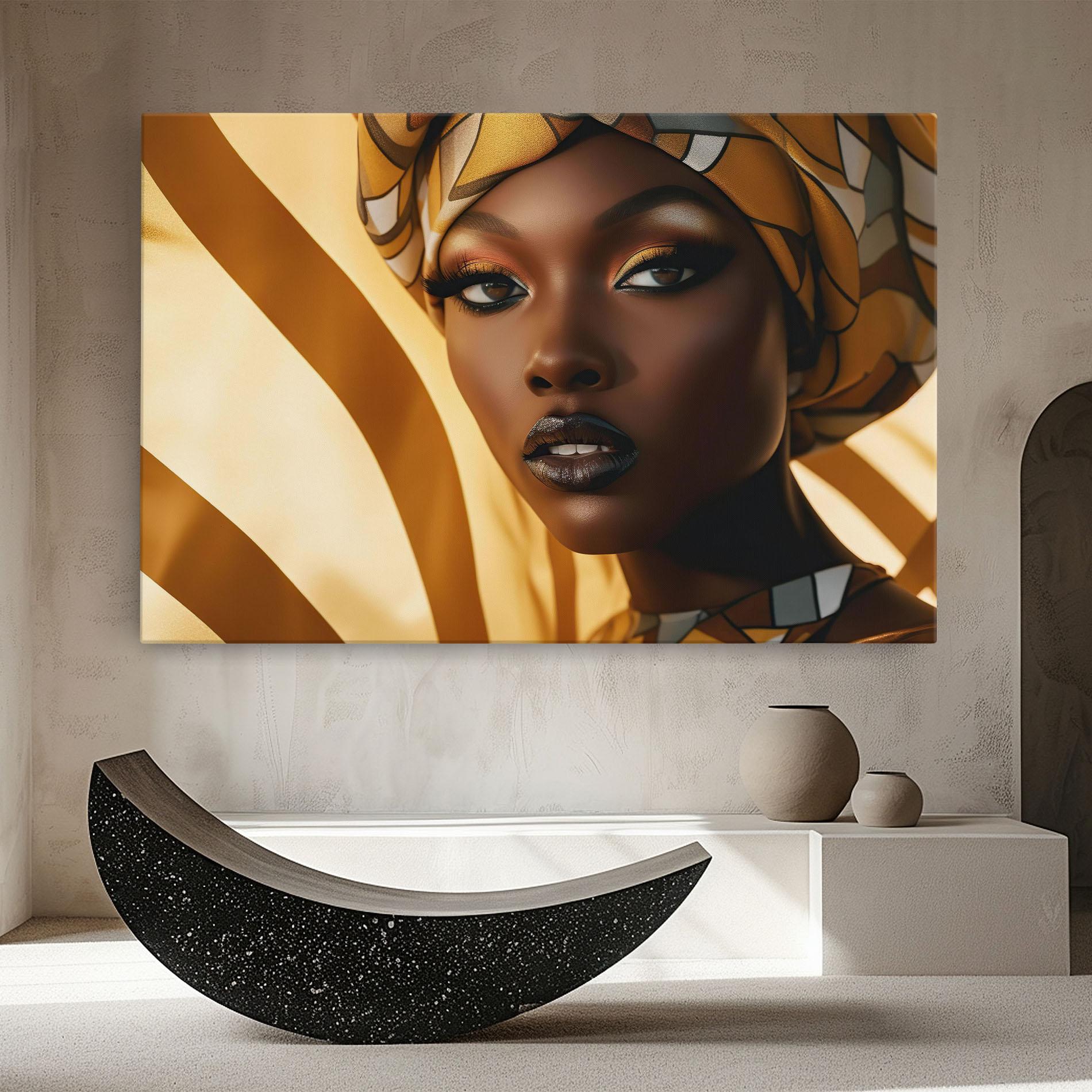 Картина на платно Fashion African Woman mockup 8