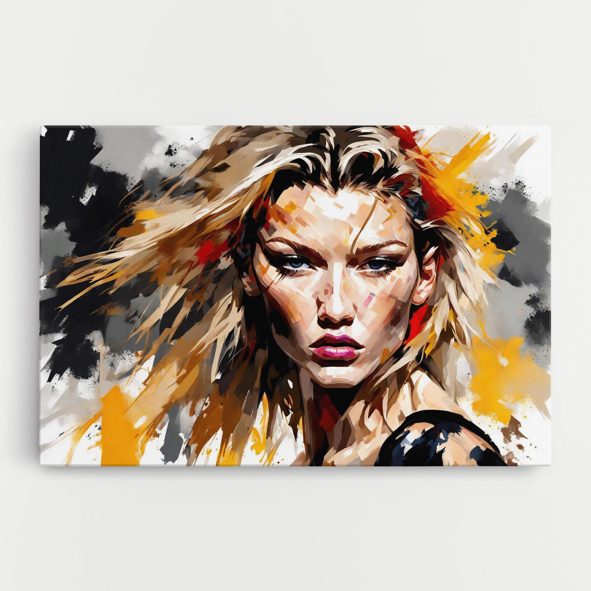 Картина на платно Blond Hair Splash mockup 0