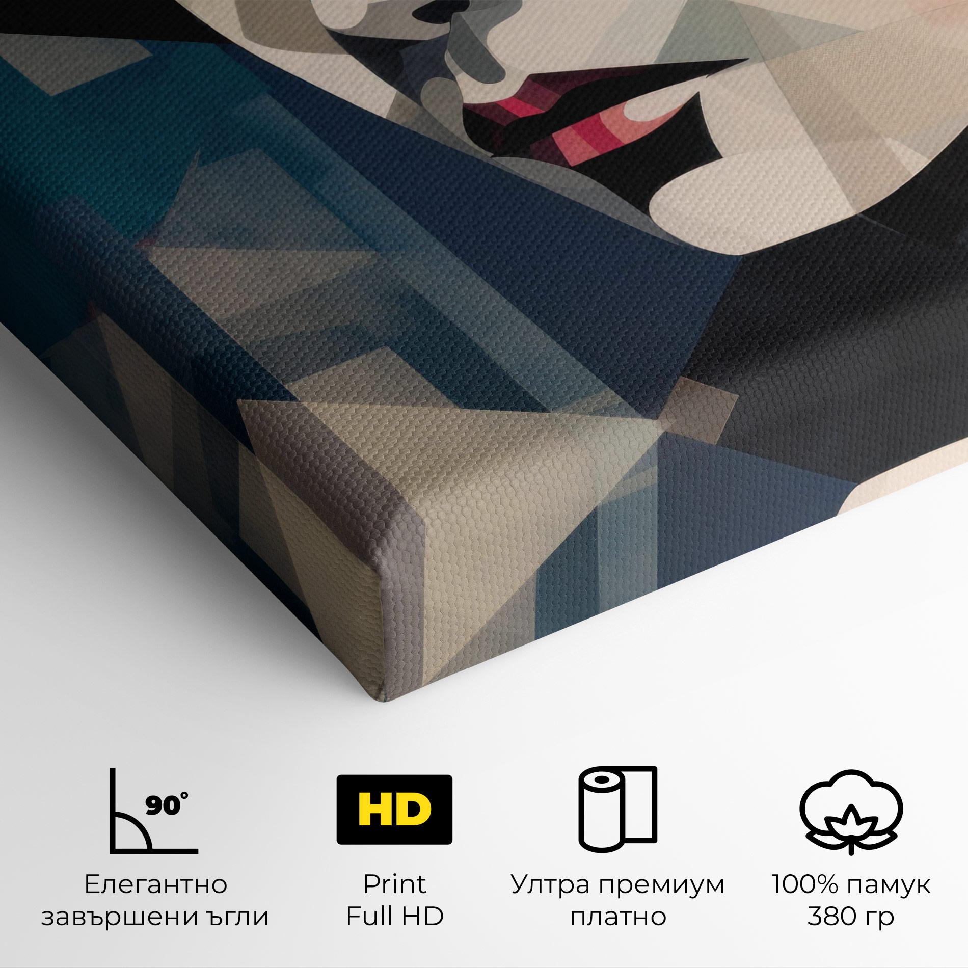 Картина на платно Chicago Portrait mockup 4