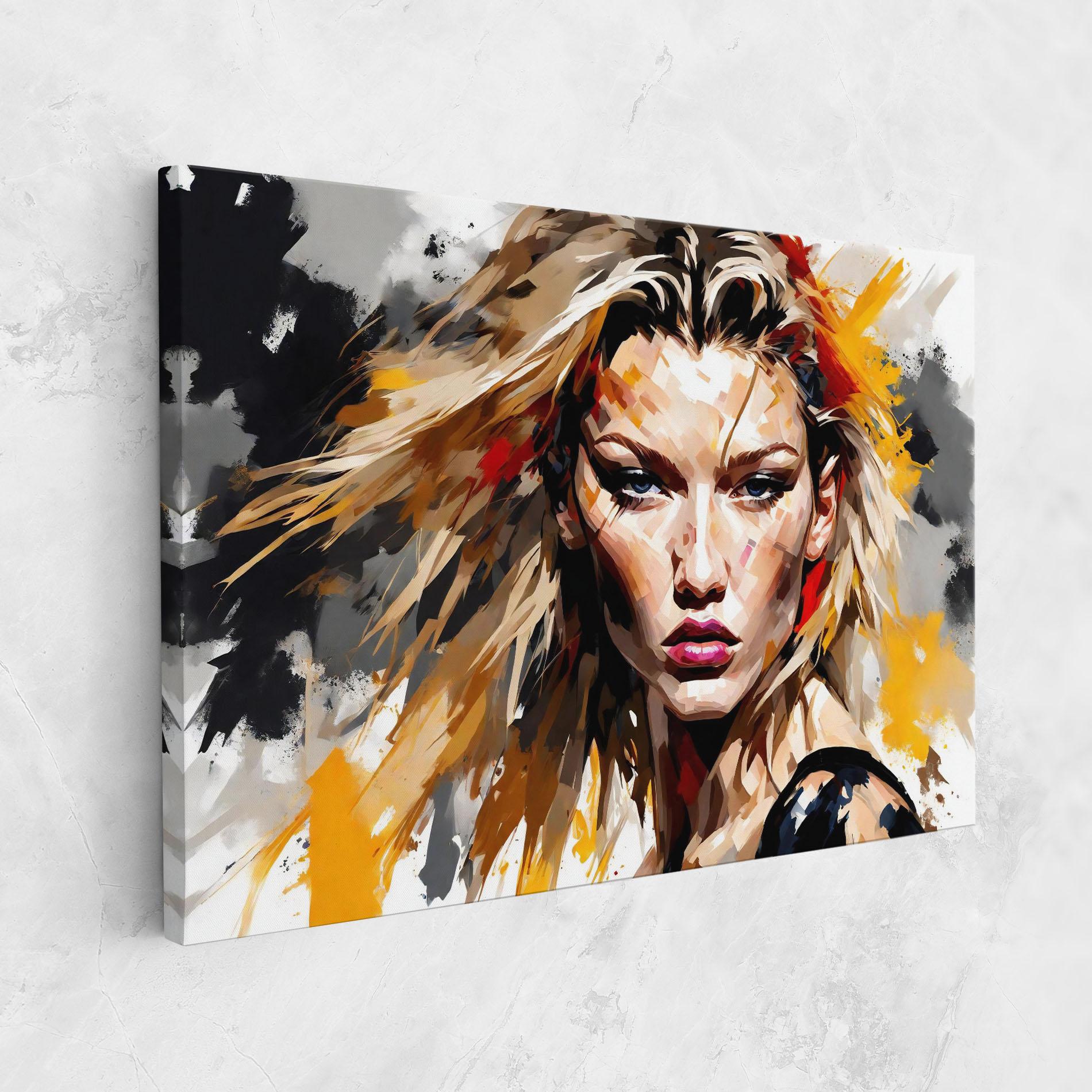 Картина на платно Blond Hair Splash mockup 1
