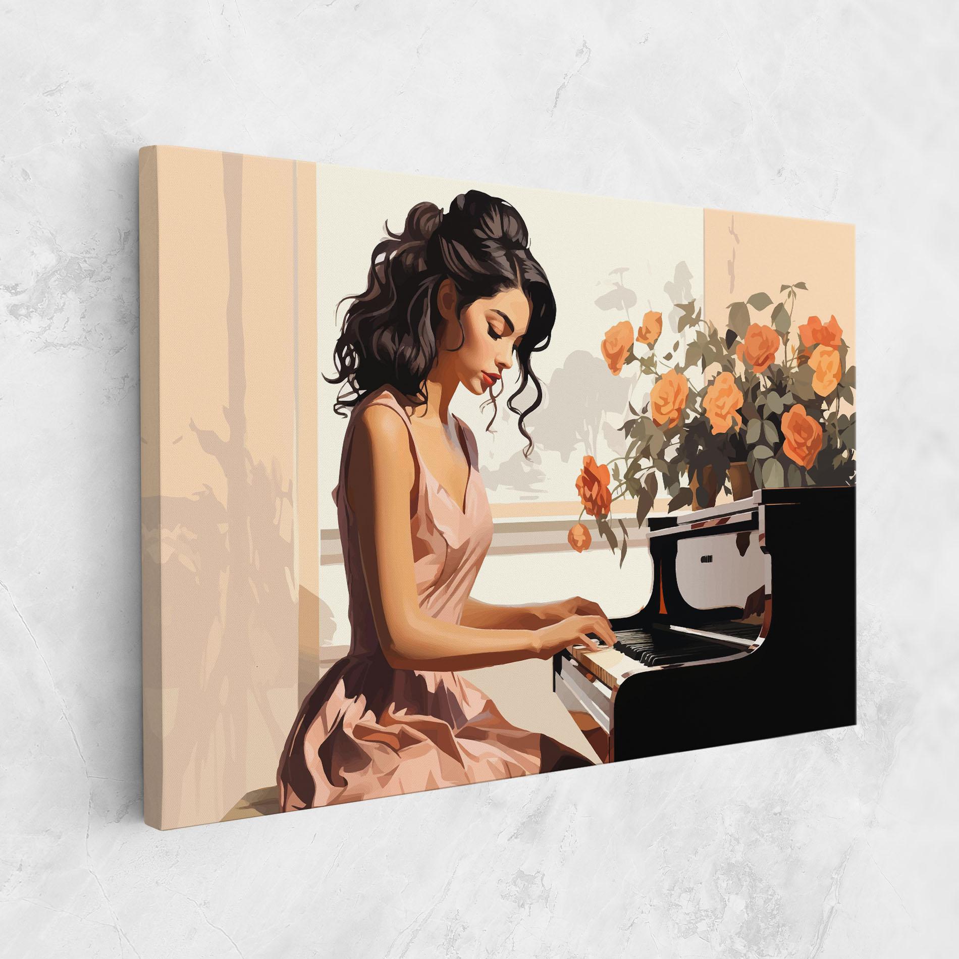 Картина на платно Singer Painting mockup 1