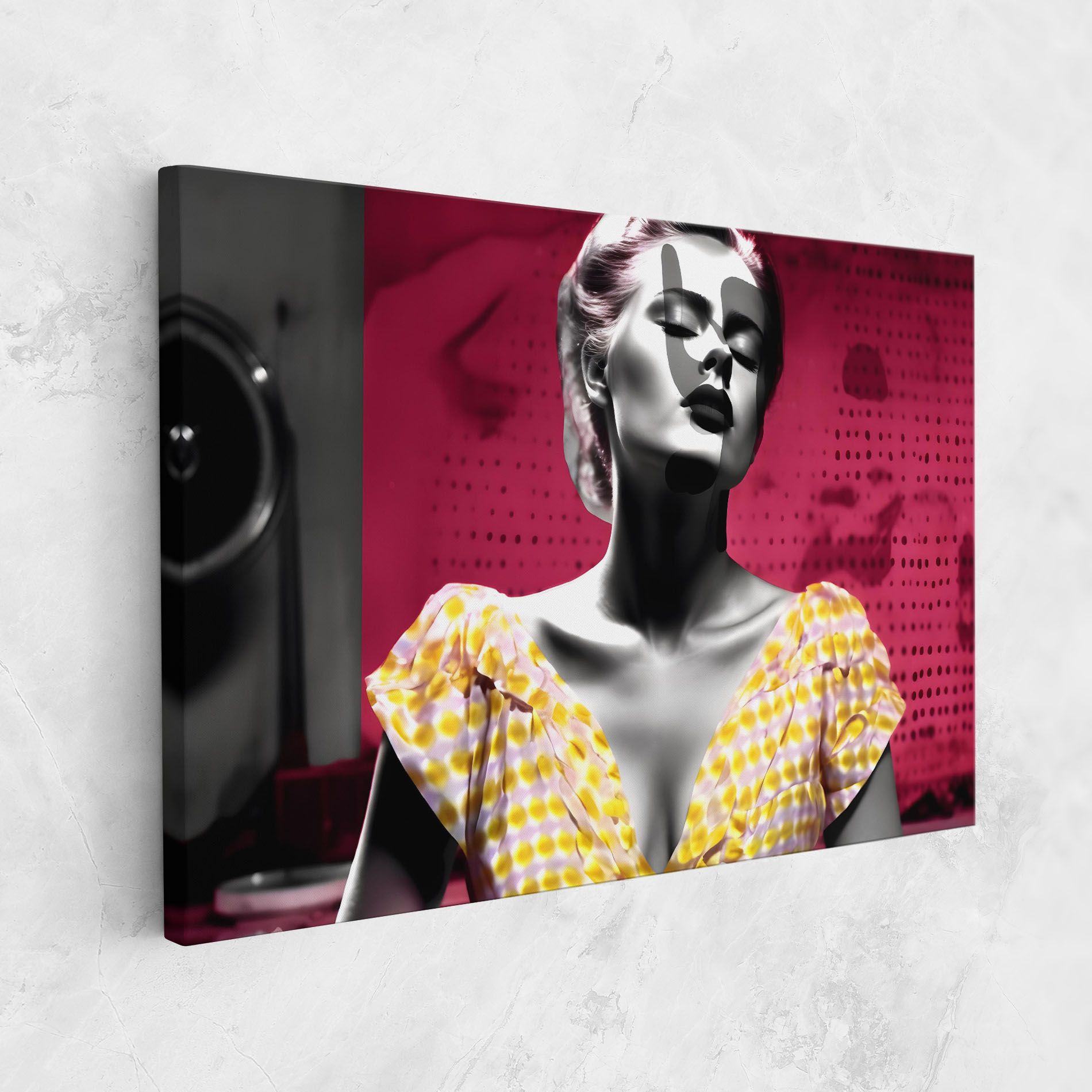 Yellow Dress On Pink mockup 1