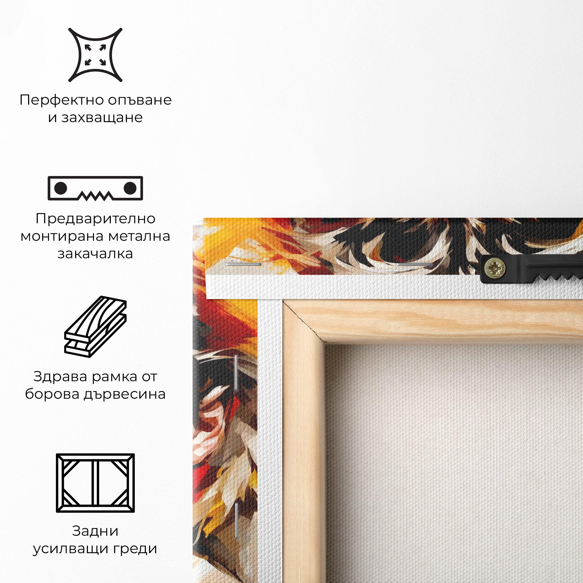 Картина на платно Blond Hair Splash mockup 5