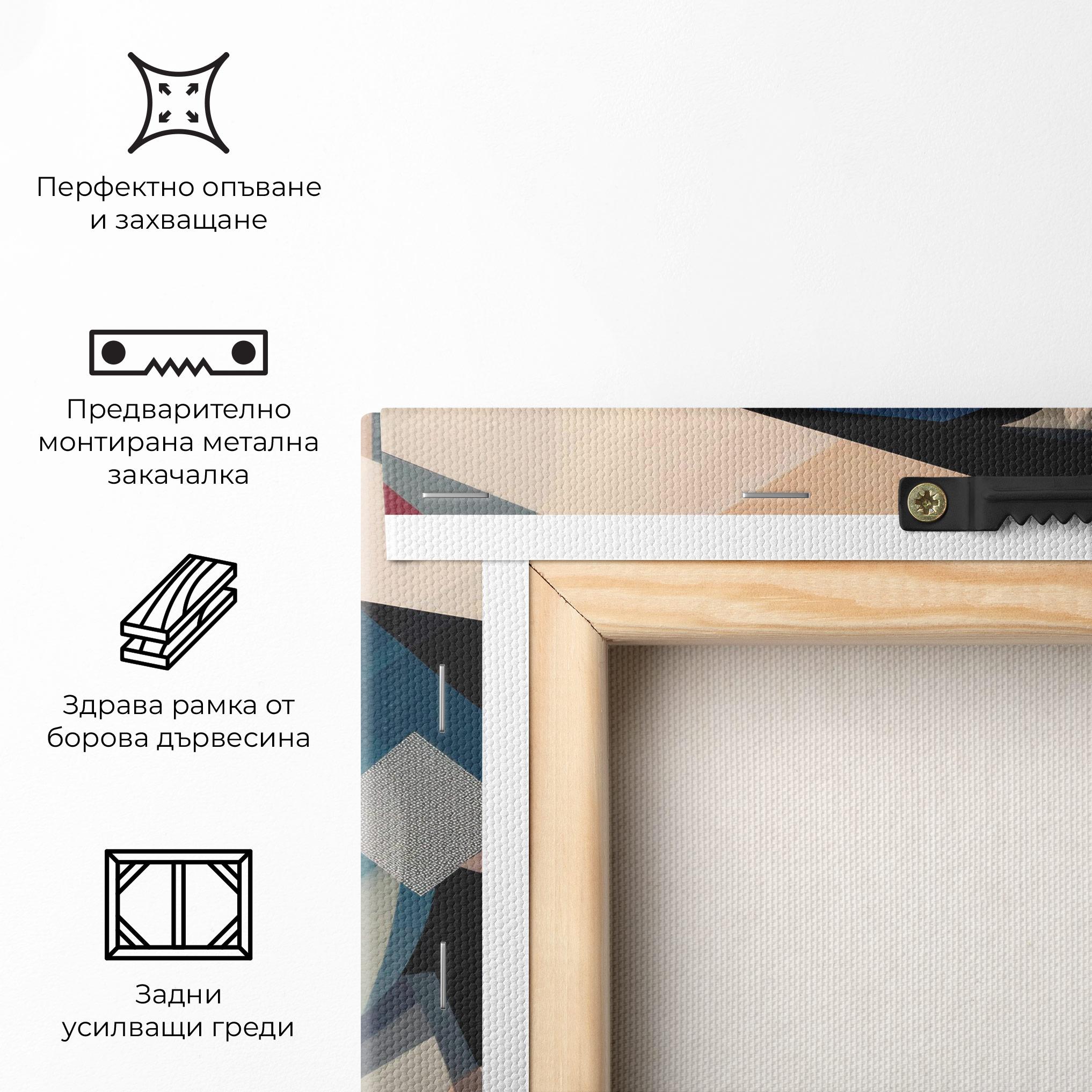 Картина на платно Chicago Portrait mockup 5