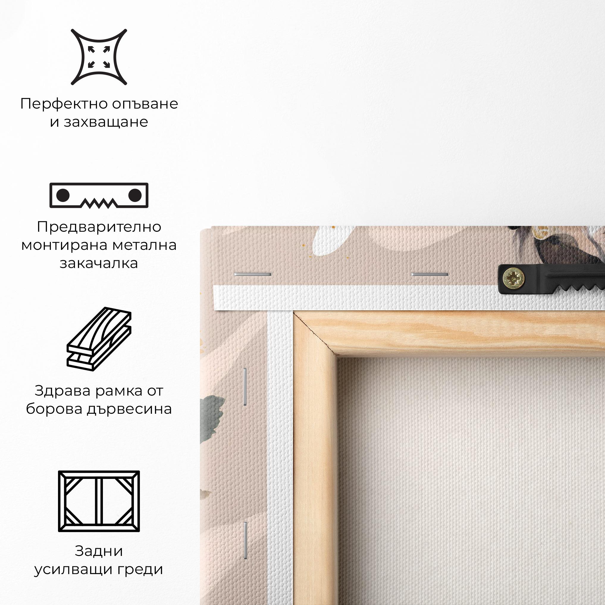 Картина на платно Watercolor Stylish Model mockup 5