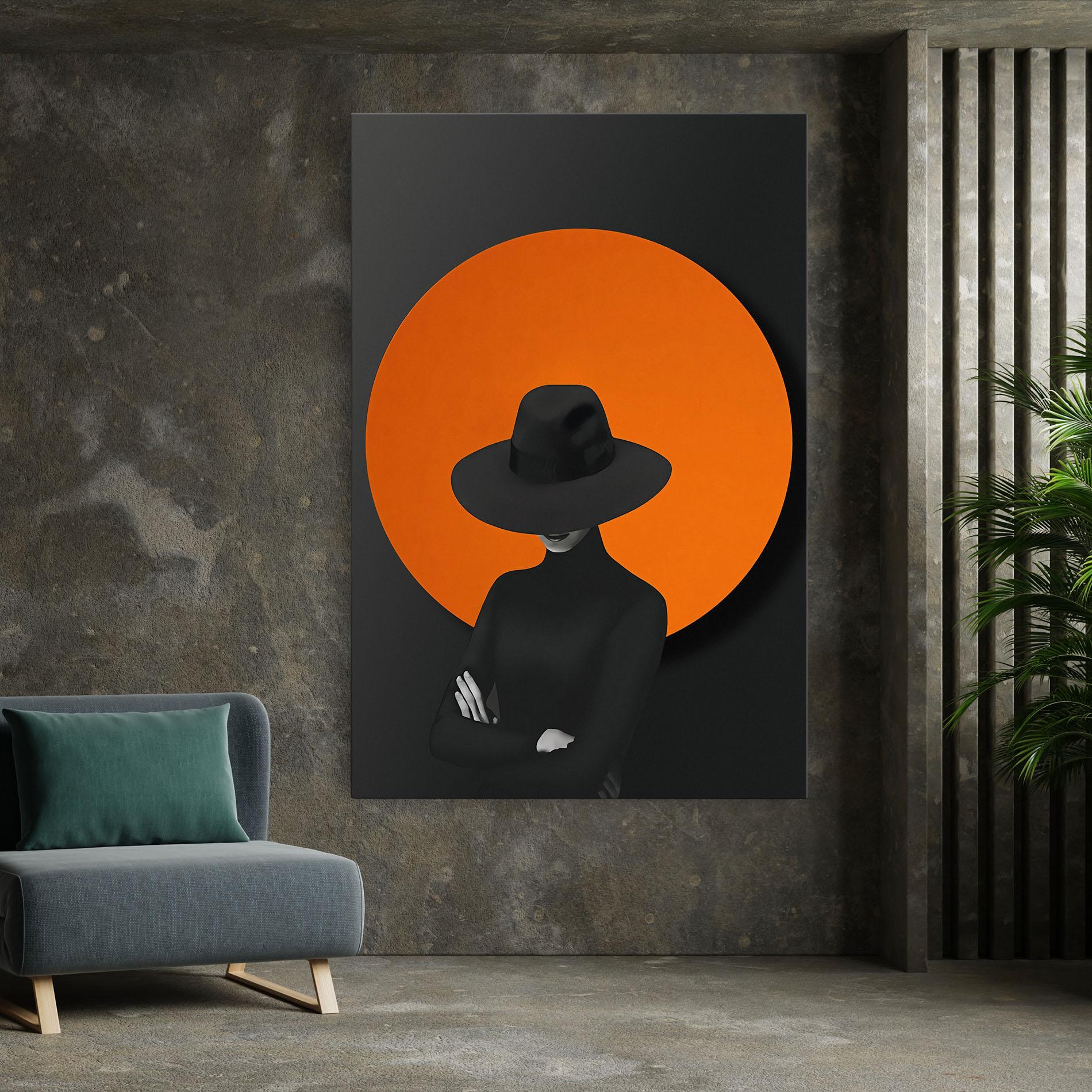 Картина на платно Black Fashion mockup 7