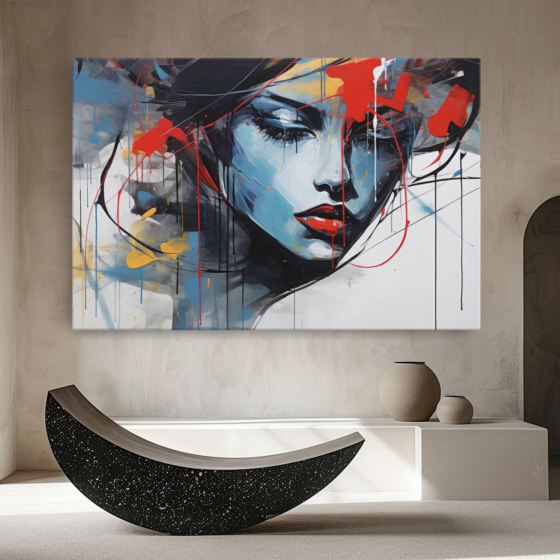 Картина на платно Edgy Woman mockup 8