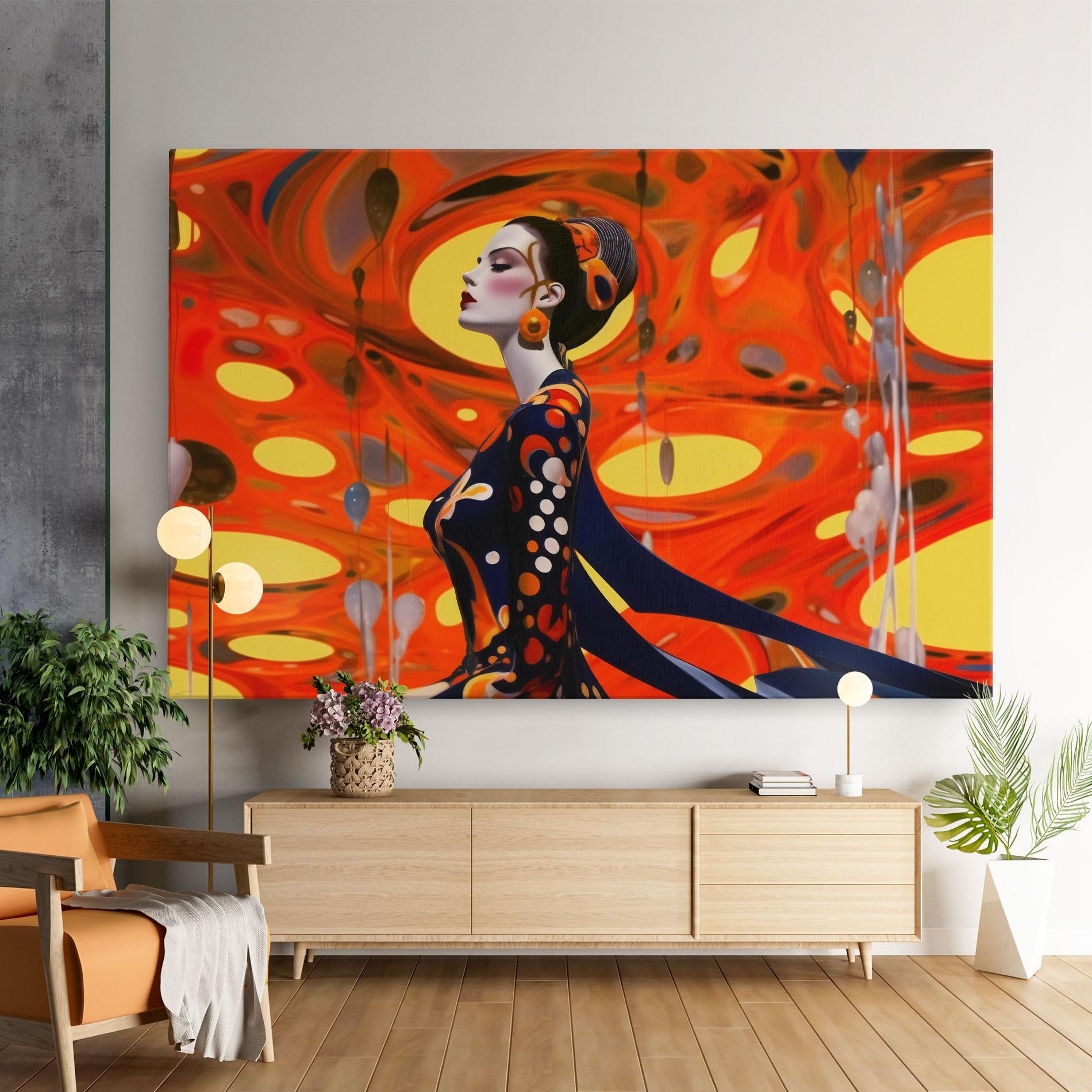 Картина на платно Big Orange Accesories mockup 9