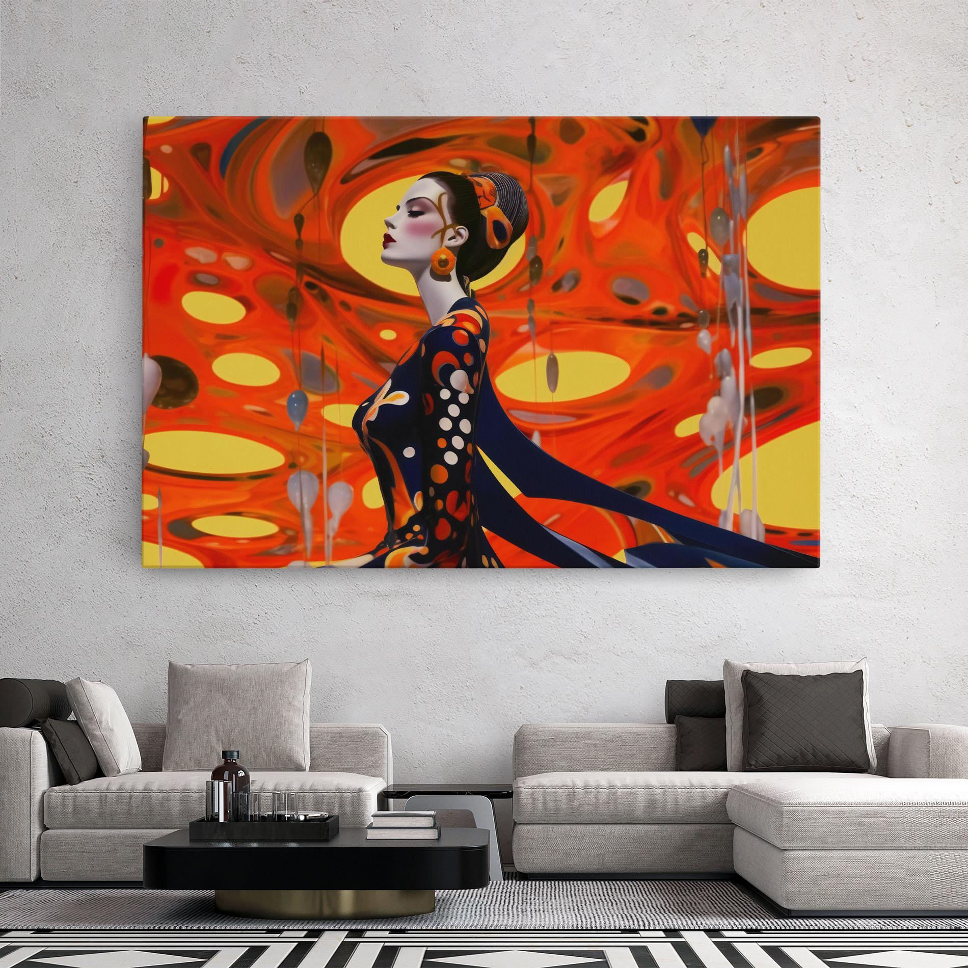 Картина на платно Big Orange Accesories mockup 2