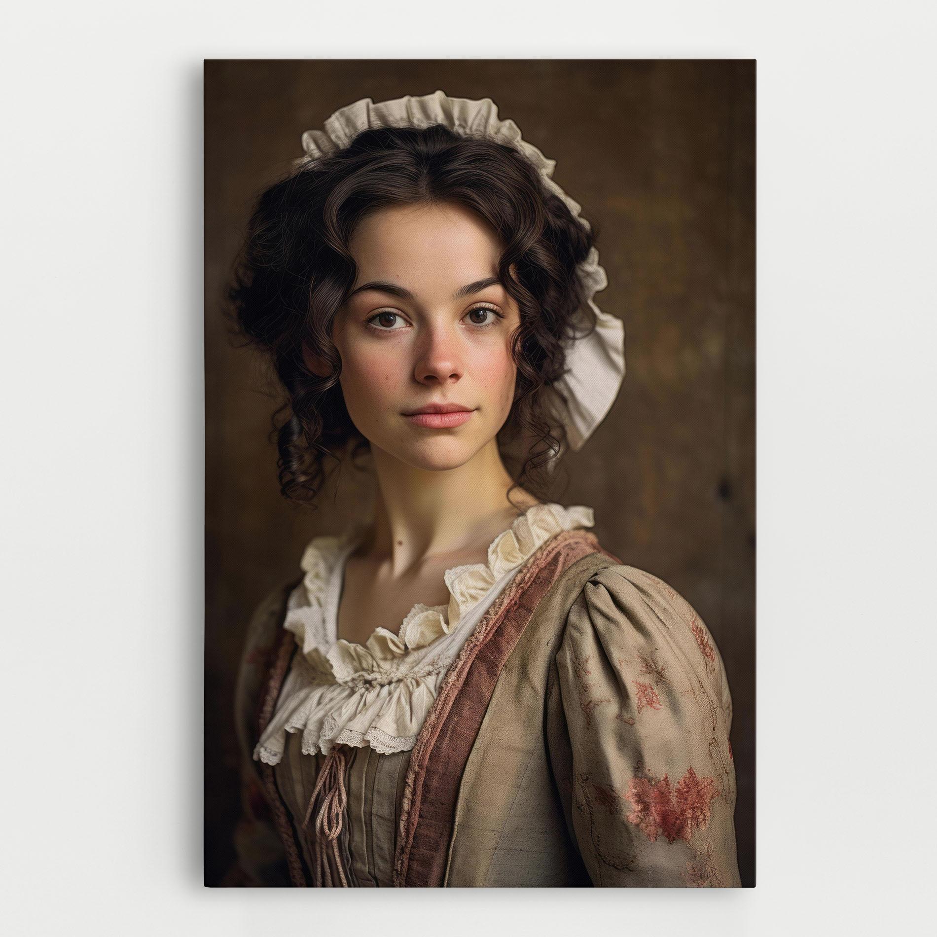 Картина на платно Light Green Dress mockup 0