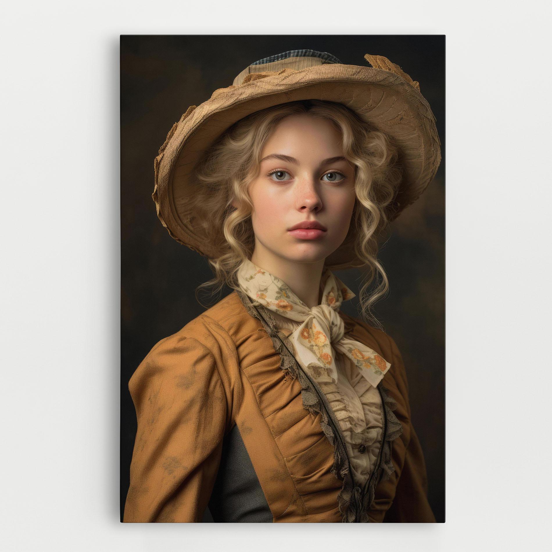 Картина на платно Pretty Vintage Blonde mockup 0