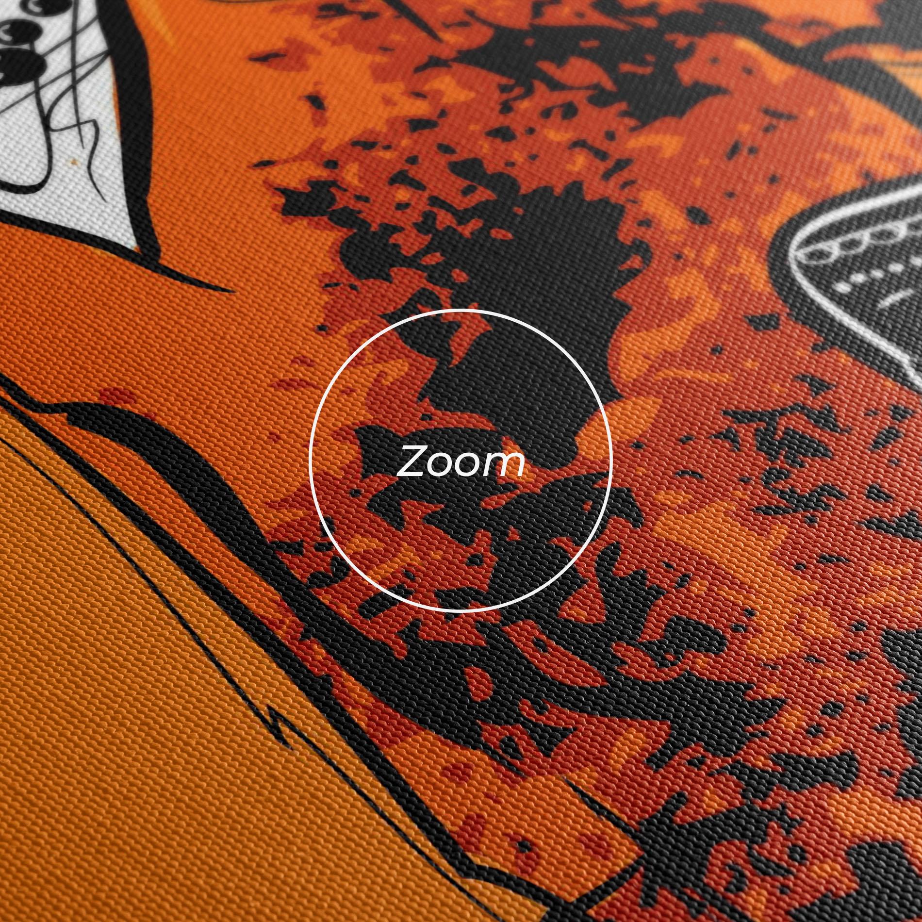 Картина на платно Old Orange Dress mockup 3