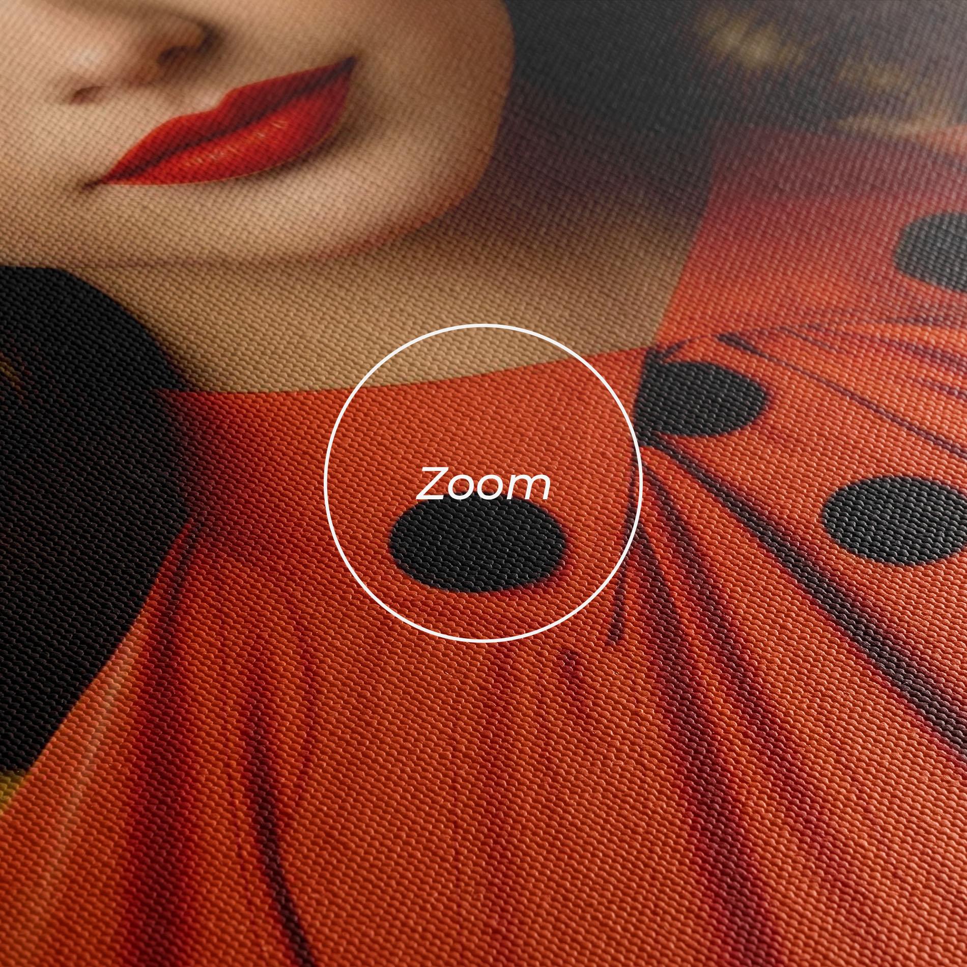 Картина на платно Vintage Red Black mockup 3