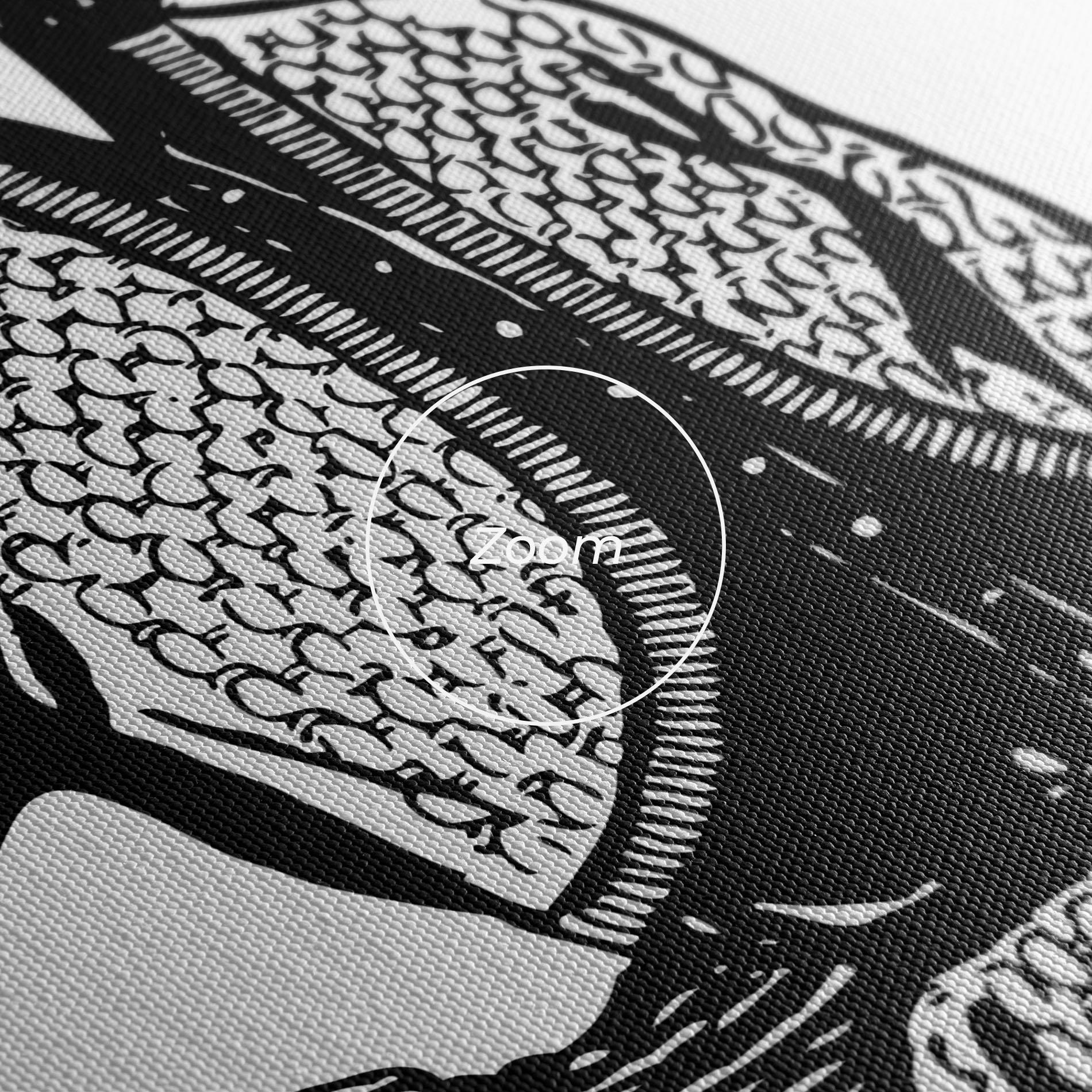 Картина на платно Vintage Woman Line mockup 3