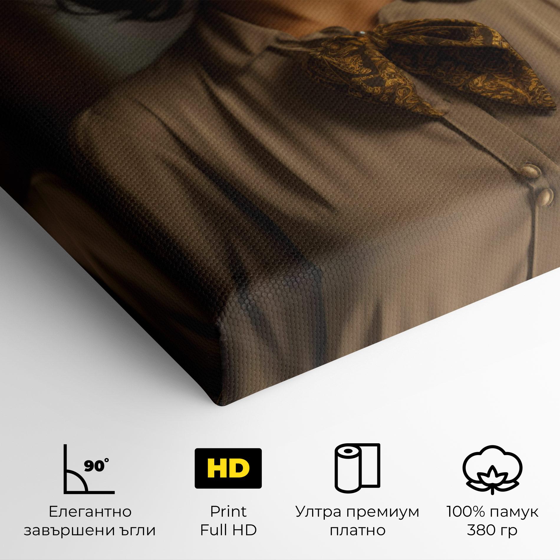 Картина на платно Beige Vintage Blouse mockup 4