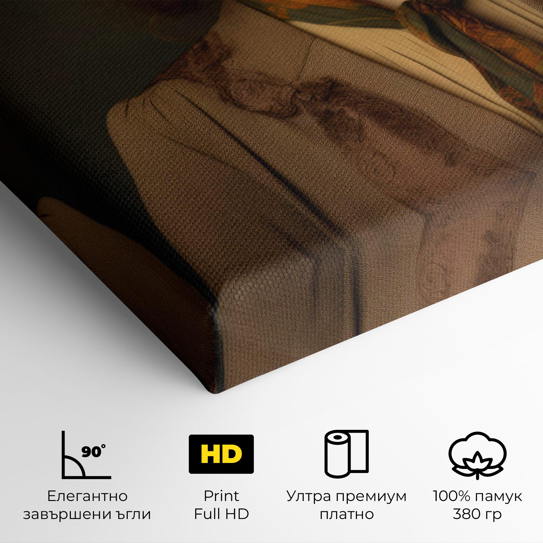 Картина на платно Cream Vintage Hat mockup 4