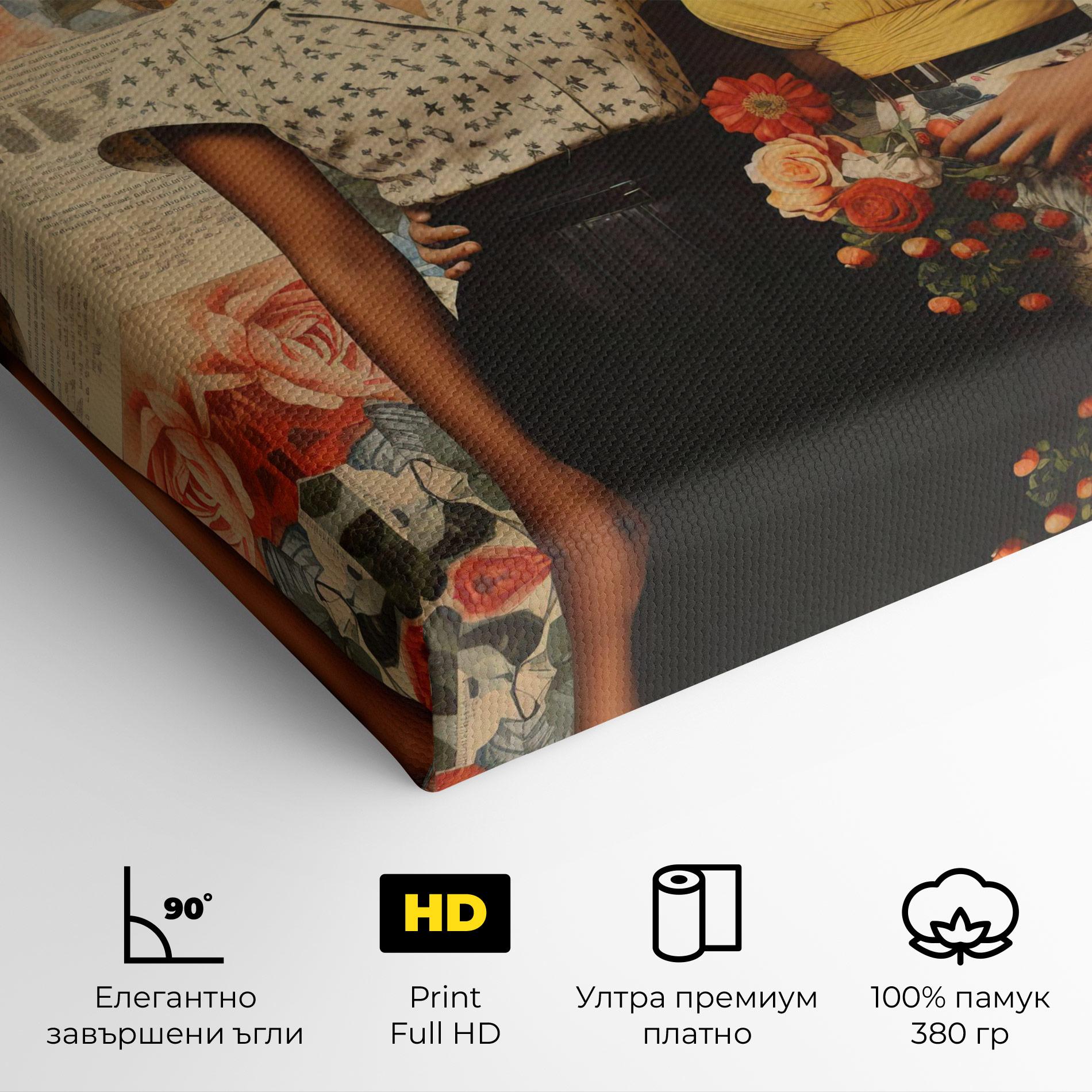 Картина на платно Friendship Vintage Power mockup 4