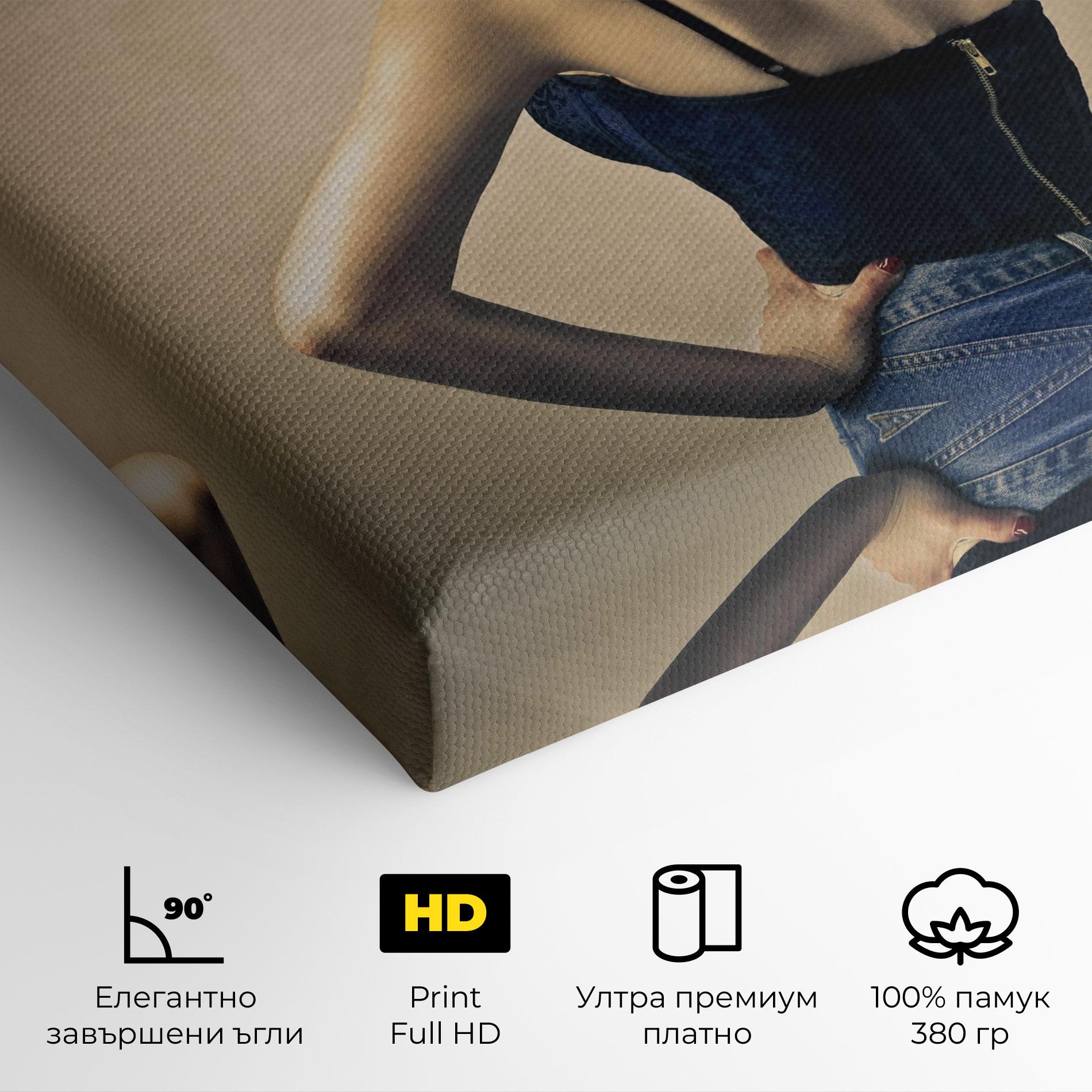 Картина на платно Pin Up Girl mockup 4