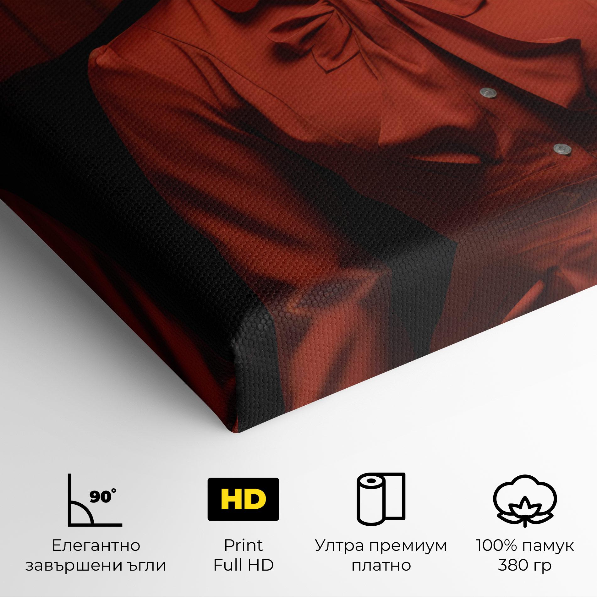 Картина на платно Pretty Red Blouse mockup 4
