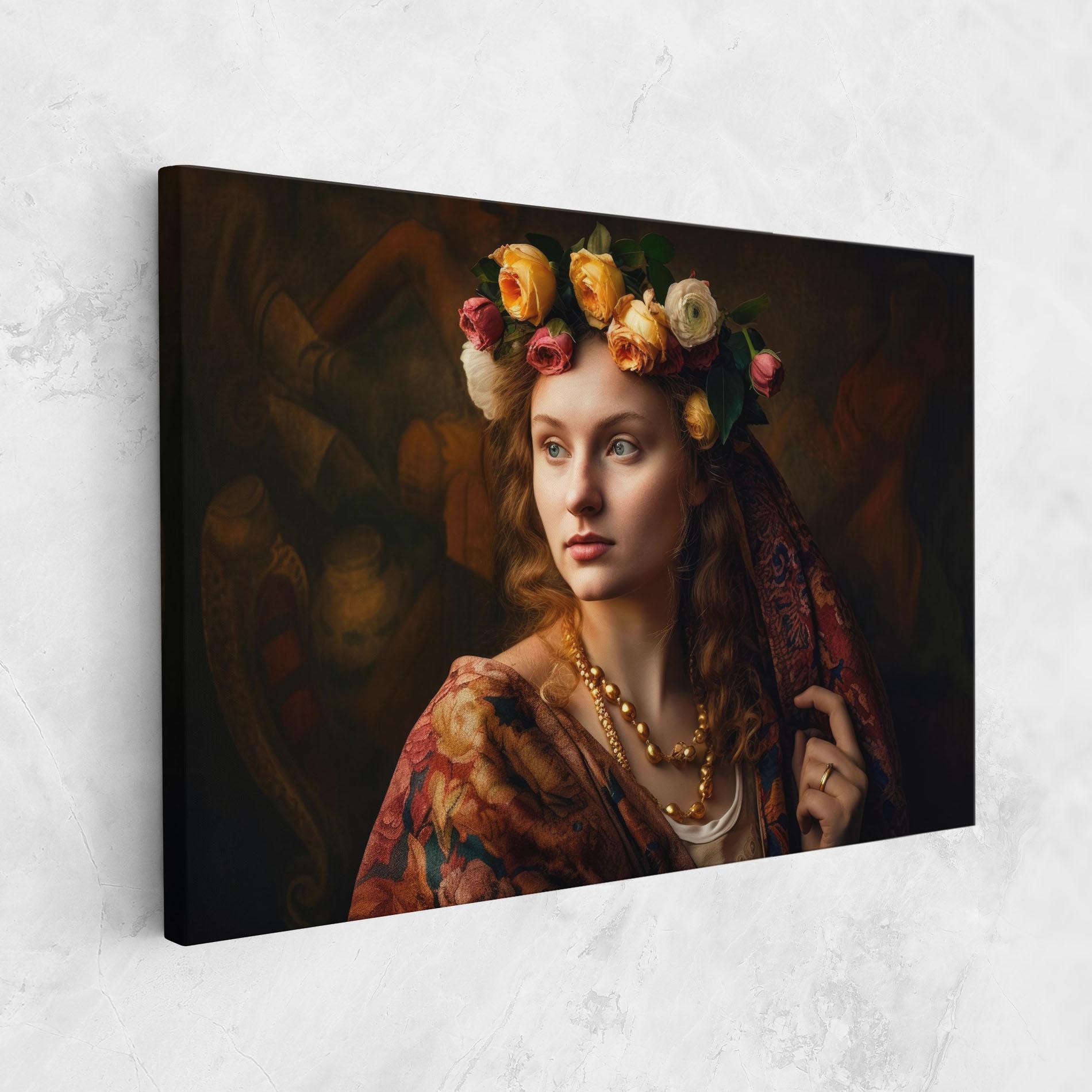 Картина на платно Renaissance Woman mockup 1