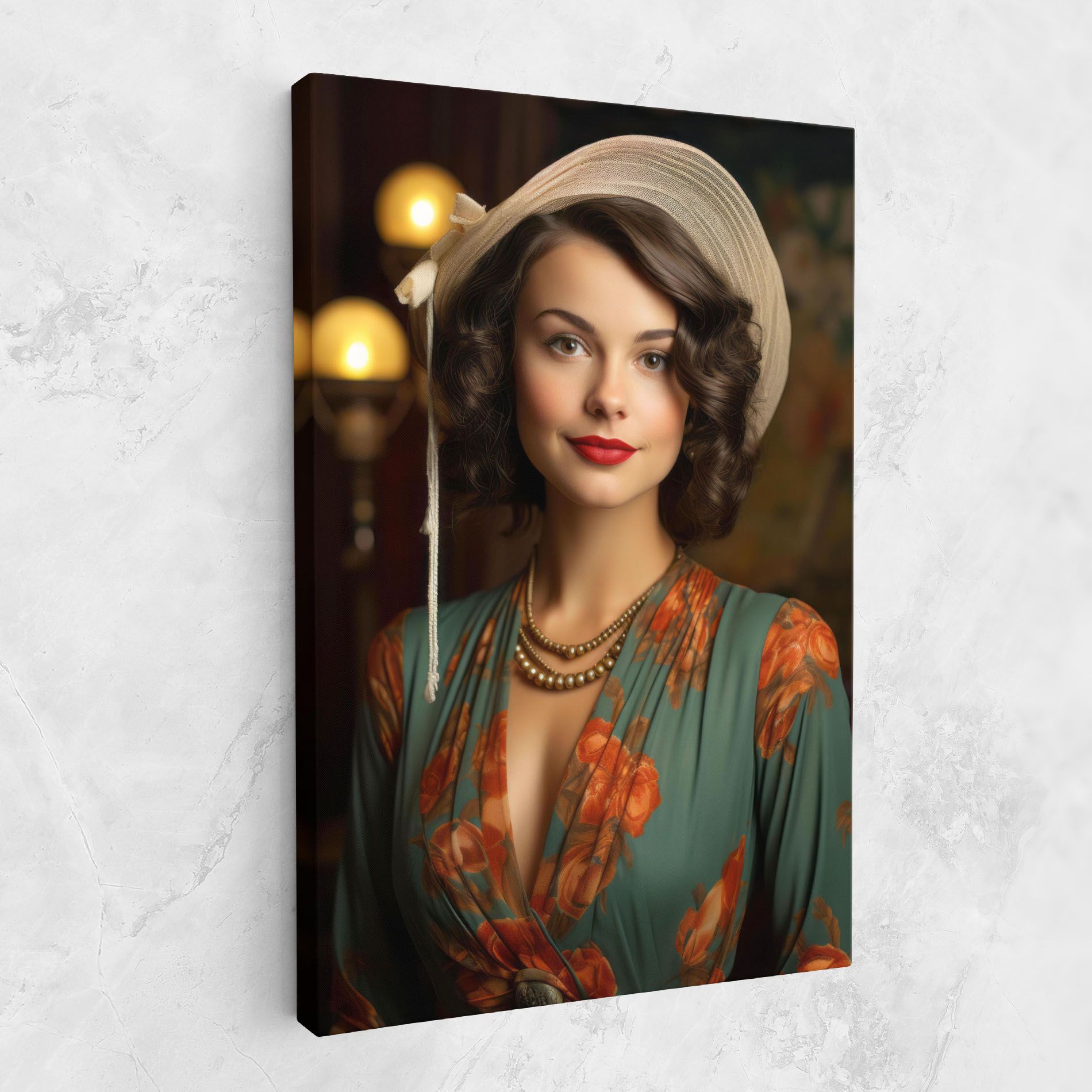 Green Orange Blouse mockup 1