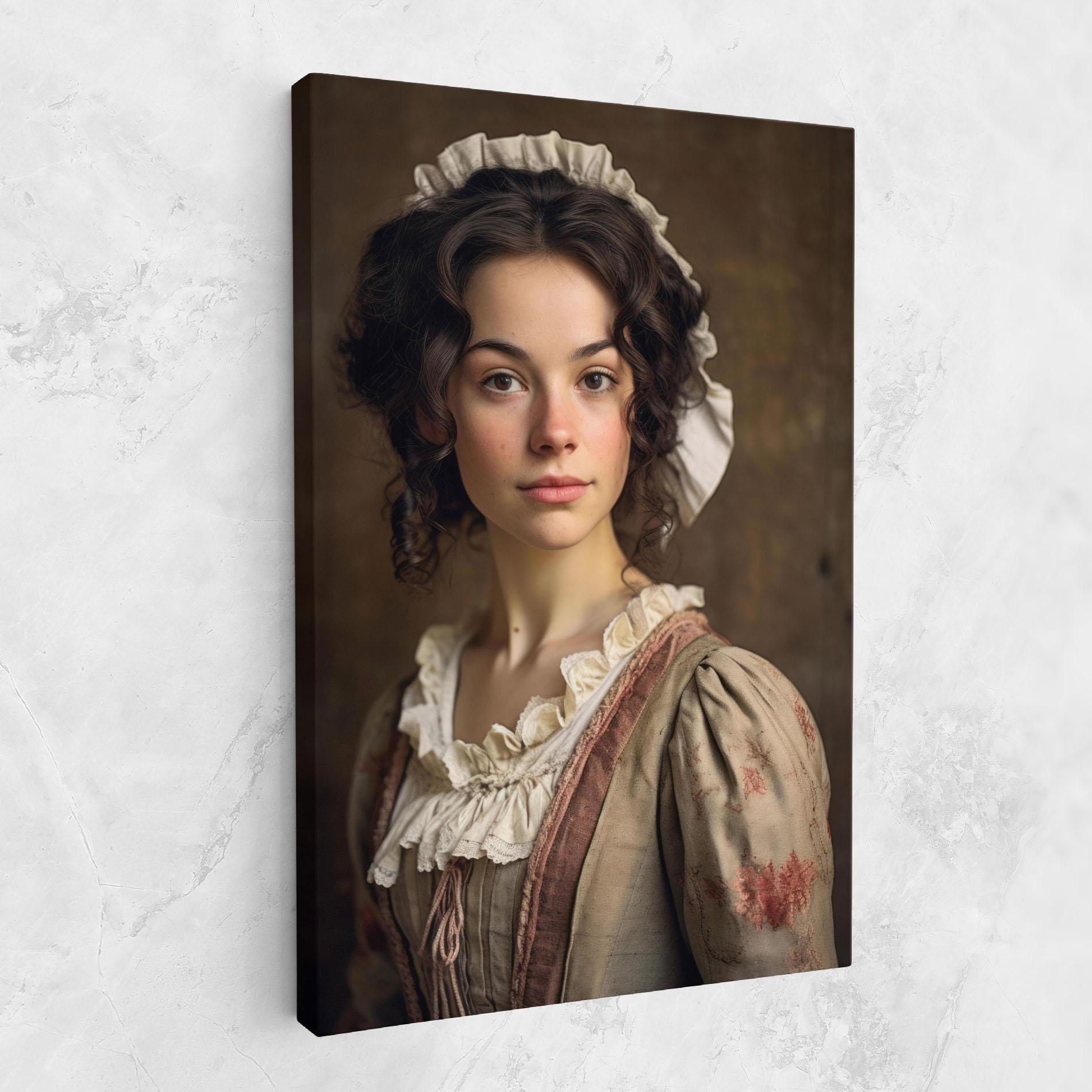 Картина на платно Light Green Dress mockup 1