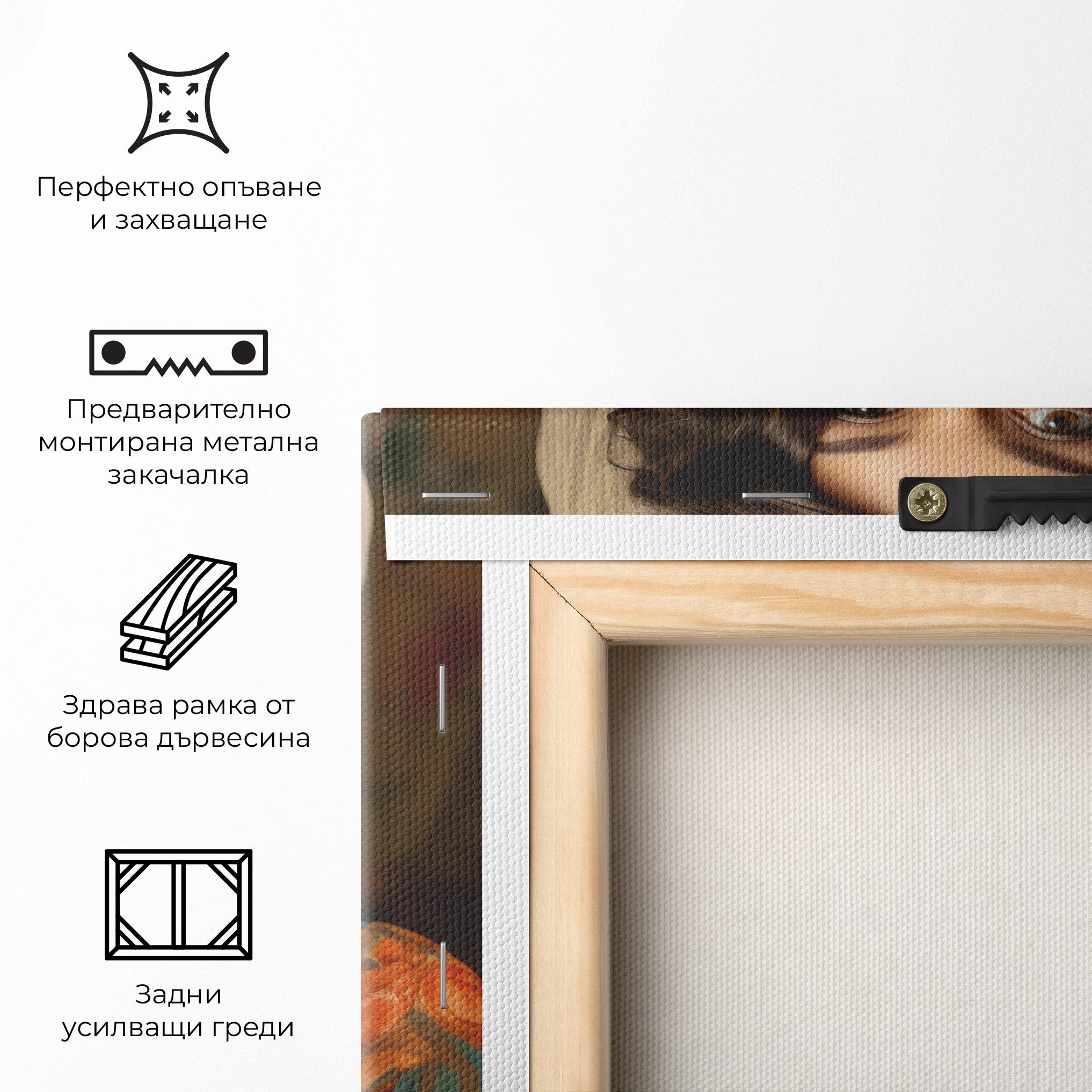 Картина на платно Green Orange Blouse mockup 5