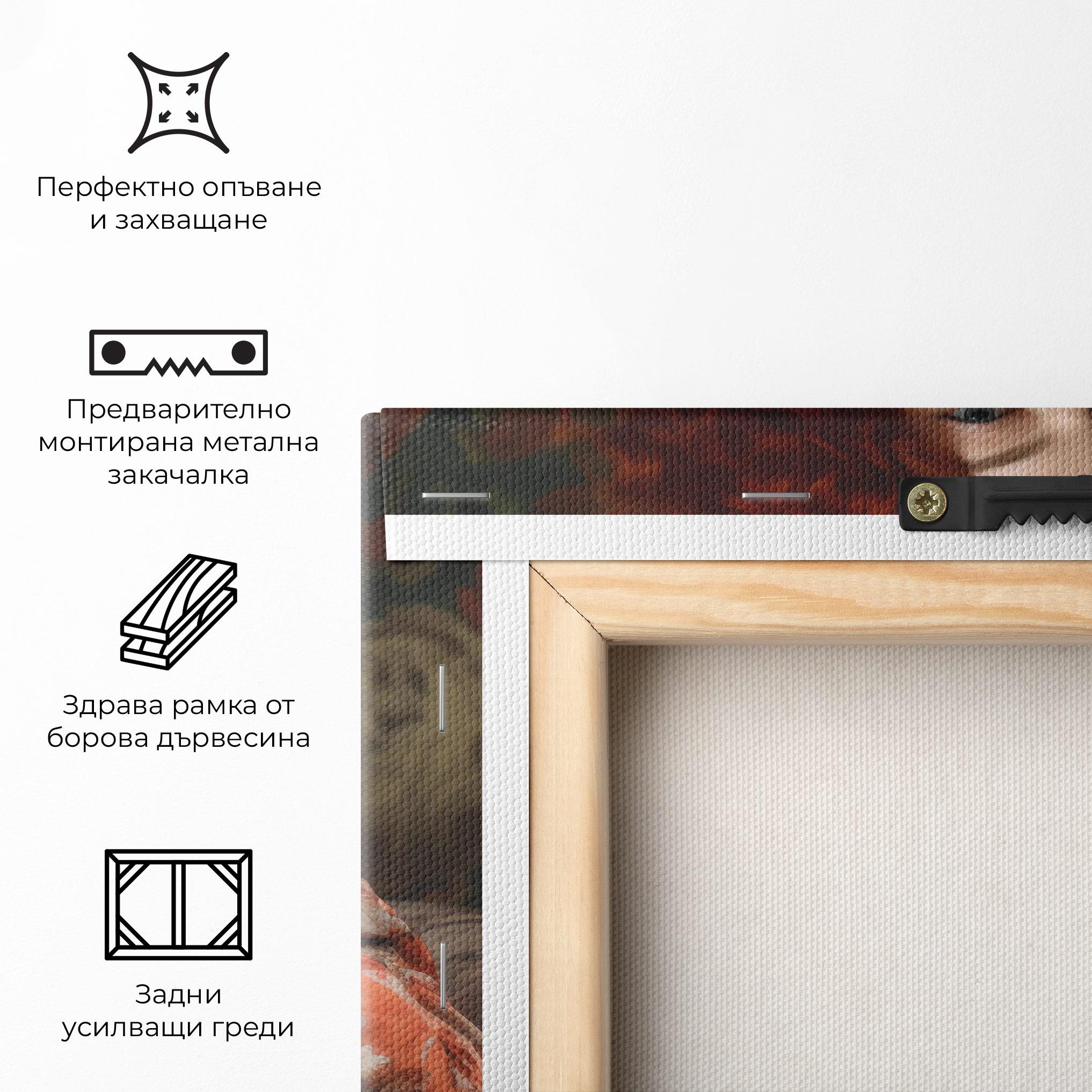 Картина на платно Red Vintage Hair mockup 5