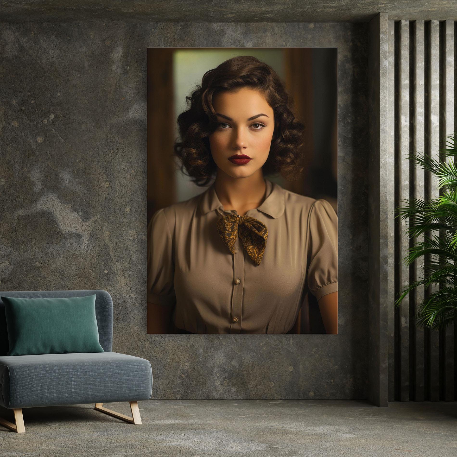 Картина на платно Beige Vintage Blouse mockup 7