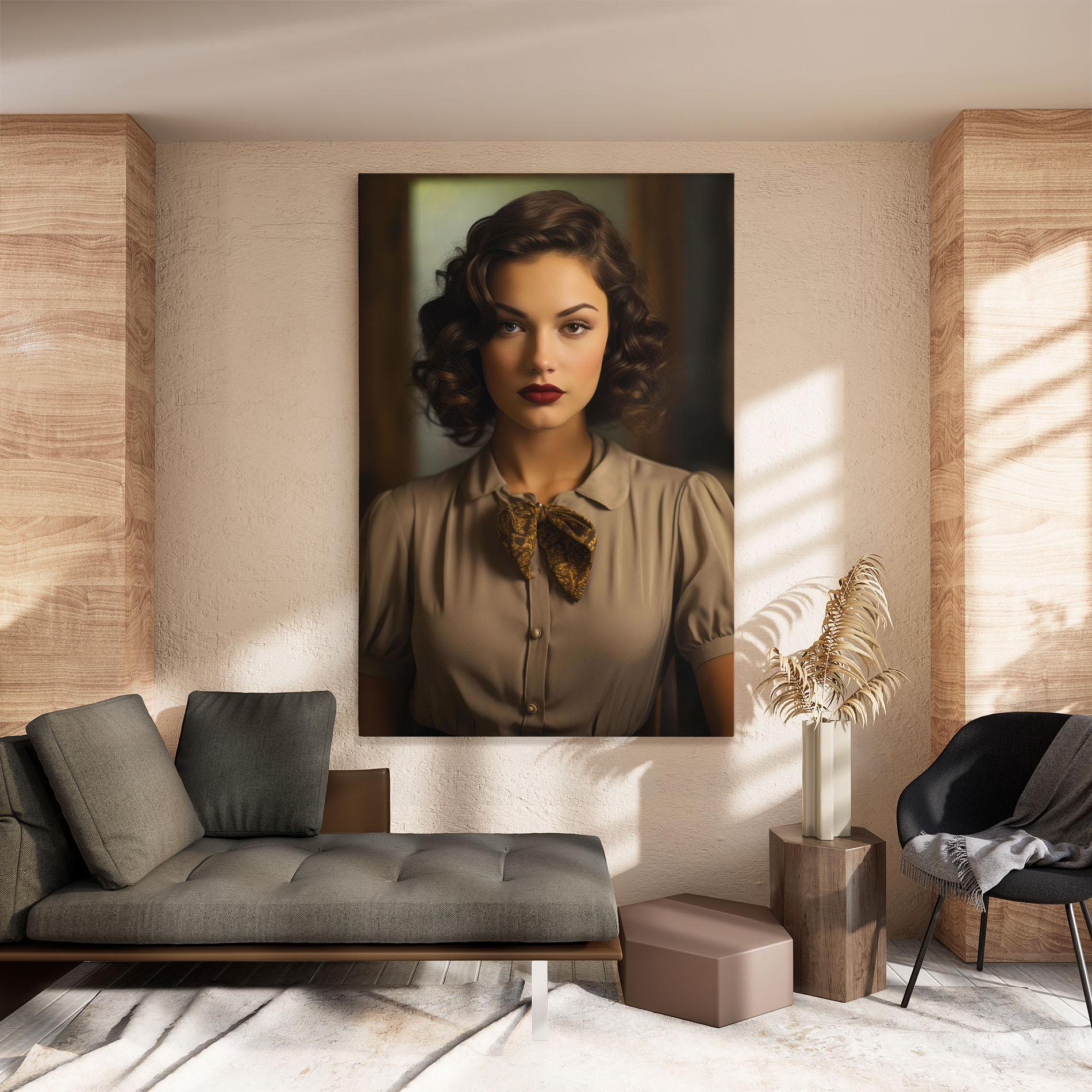 Картина на платно Beige Vintage Blouse mockup 8