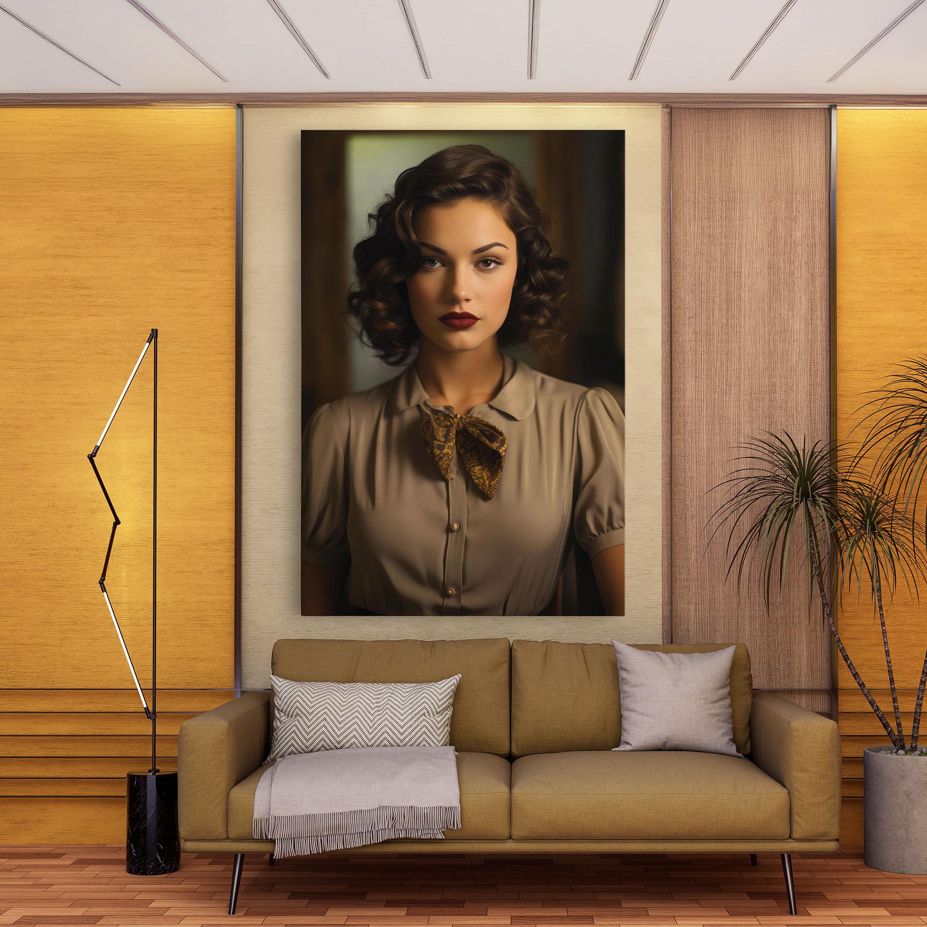 Картина на платно Beige Vintage Blouse mockup 9