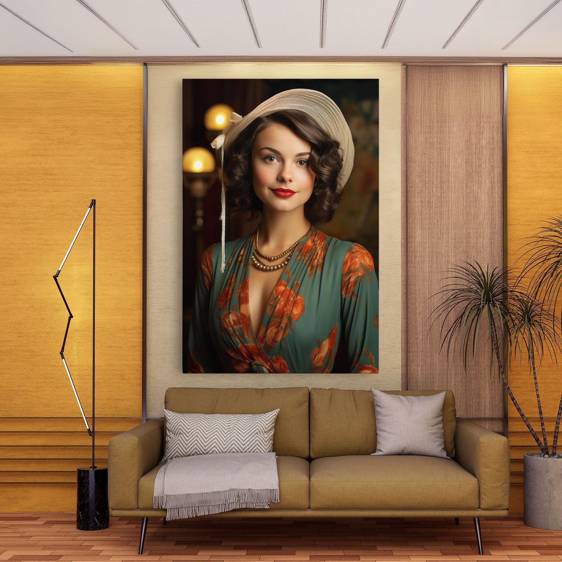 Green Orange Blouse mockup 9