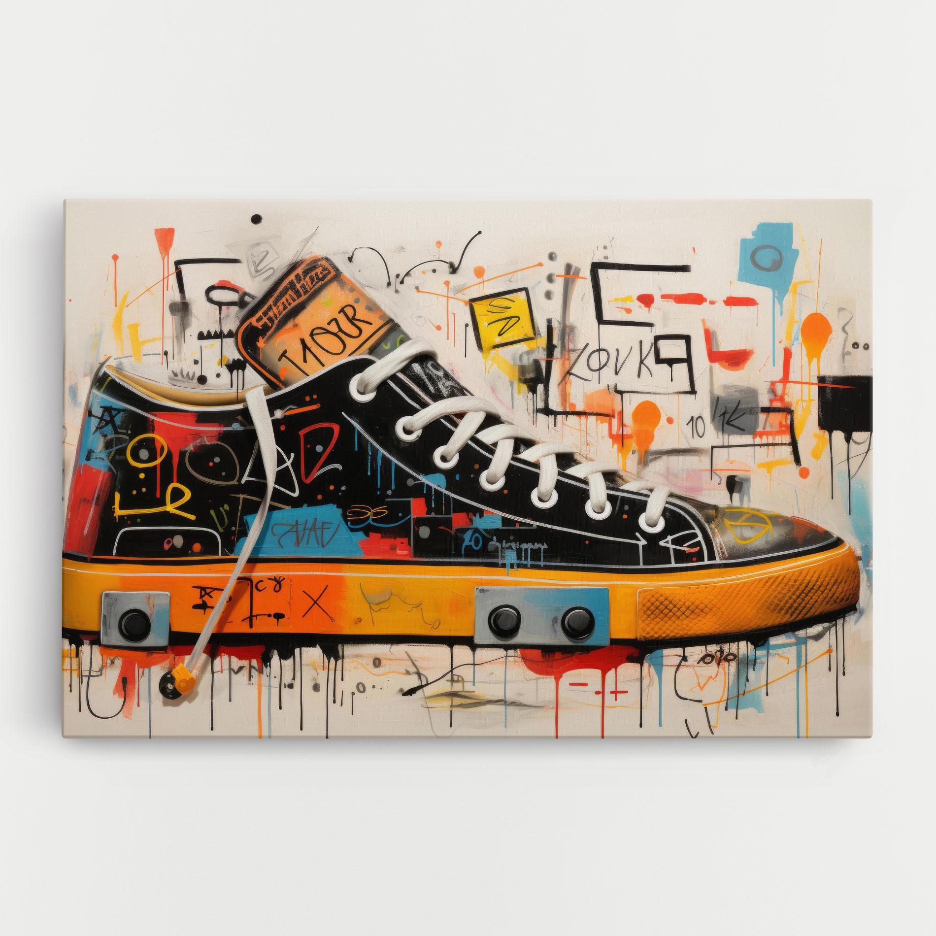 Картина на платно Teenager Sneakers mockup 0