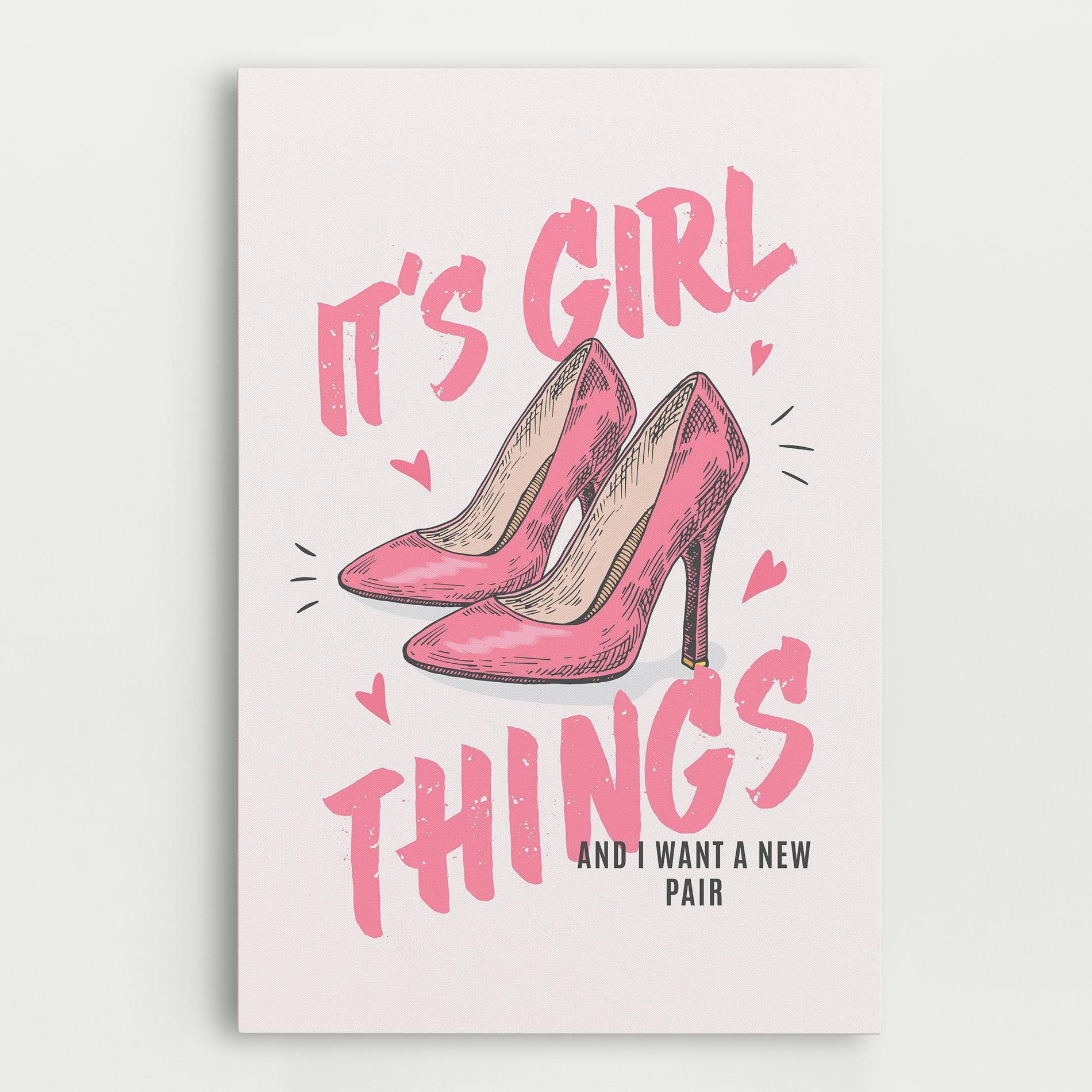 Картина на платно Girl Things mockup 0