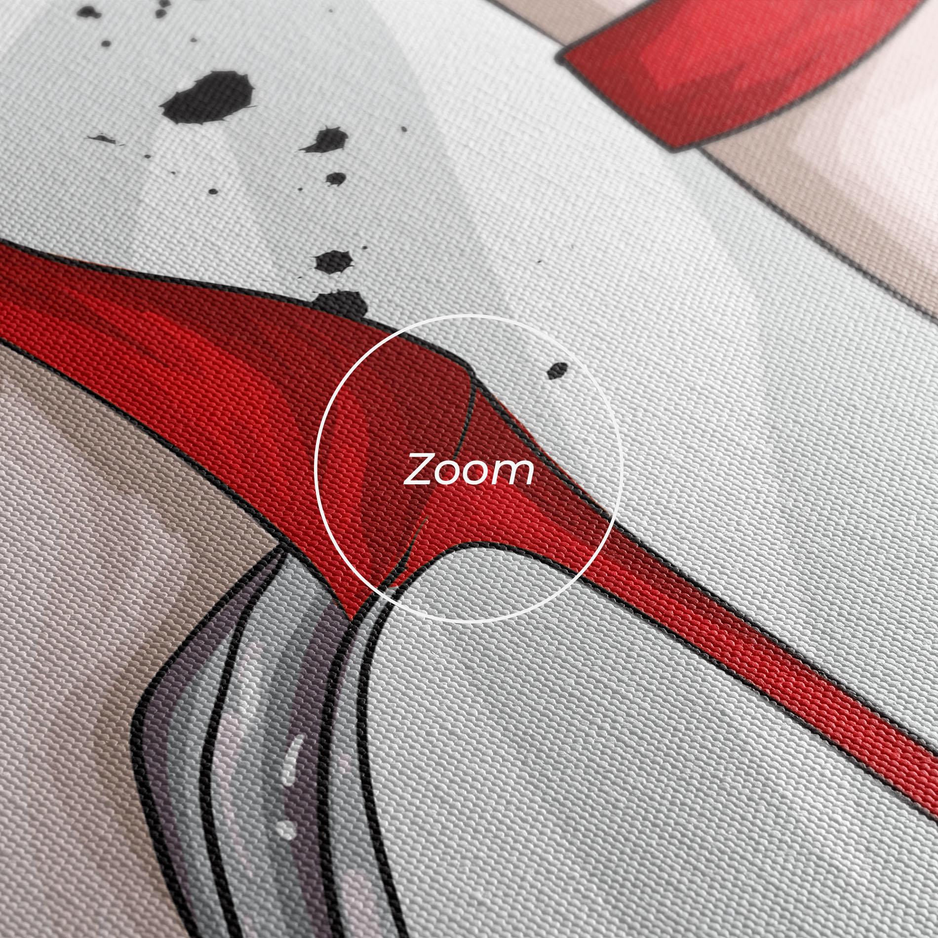 Картина на платно Black Red Heels mockup 3