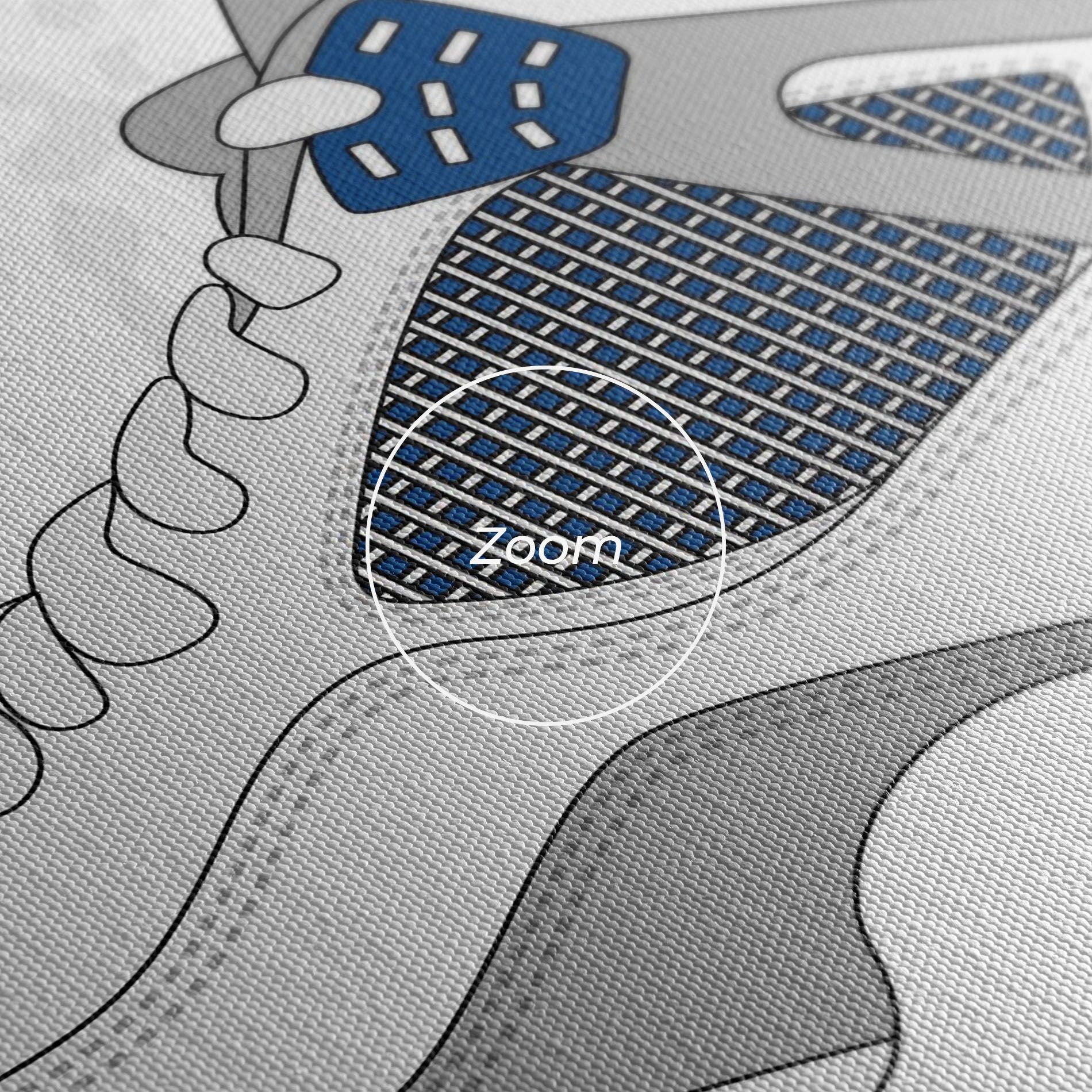 Blue Grey Sneakers mockup 3