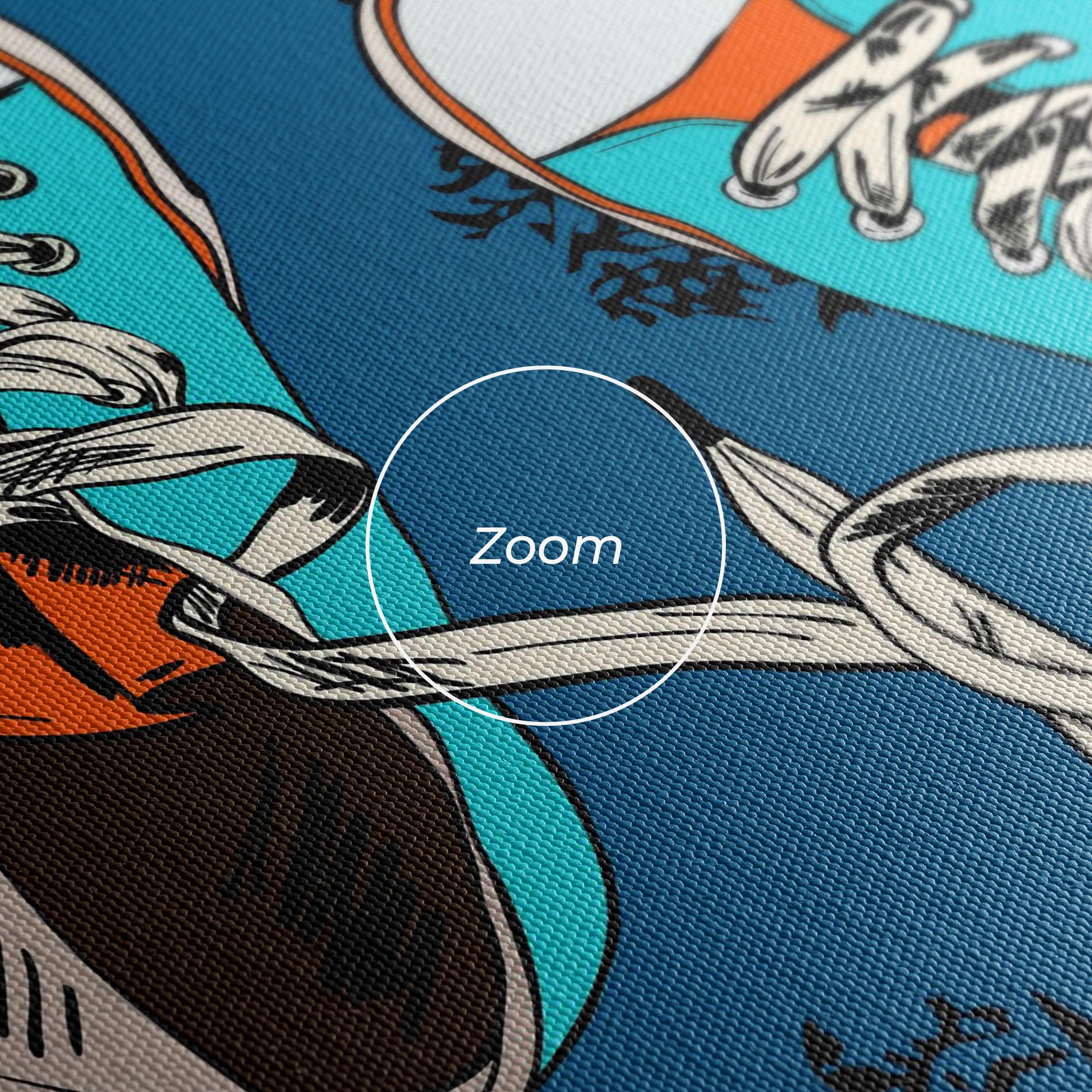 Картина на платно Blue Shoes Splash mockup 3