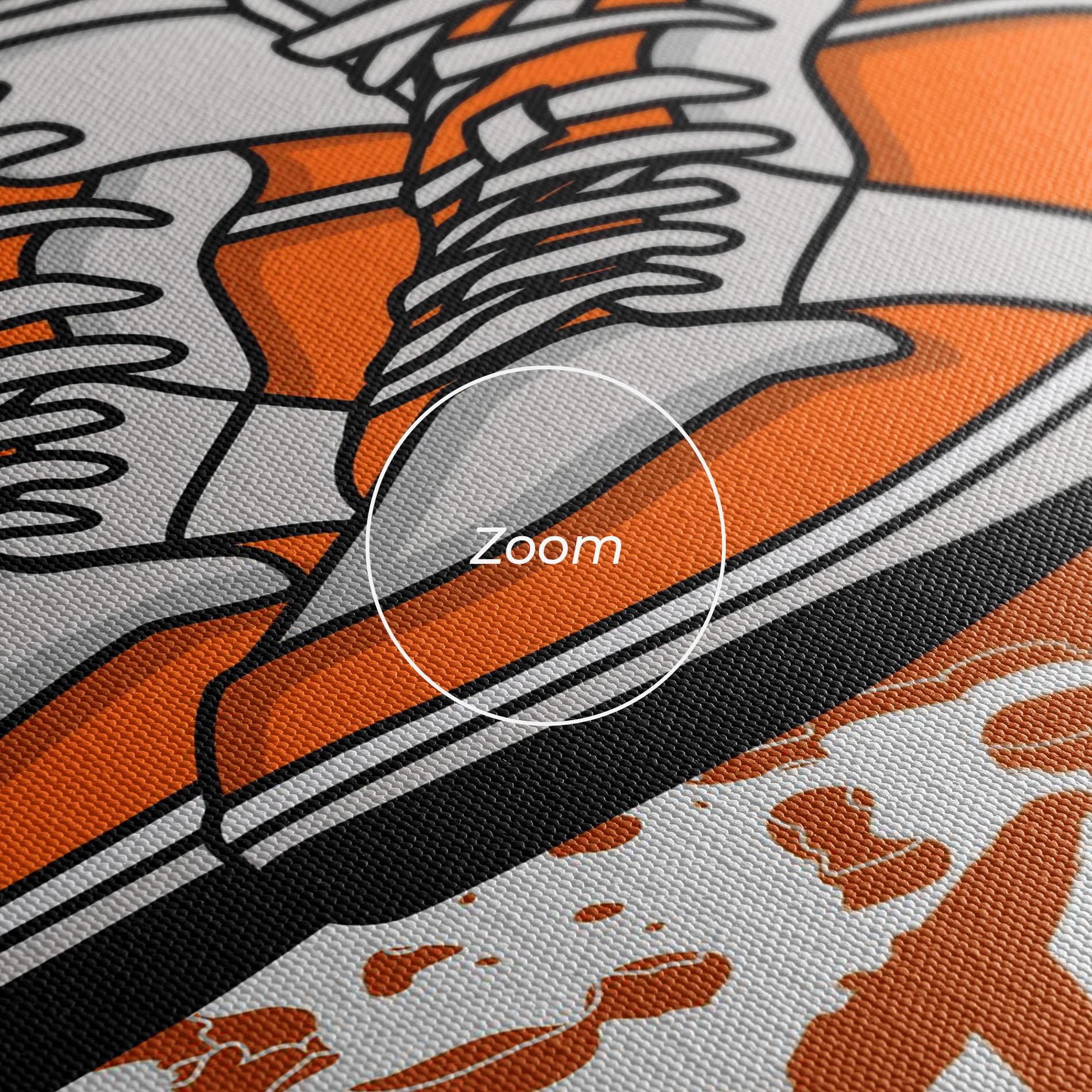 Картина на платно Orange Footwear mockup 3