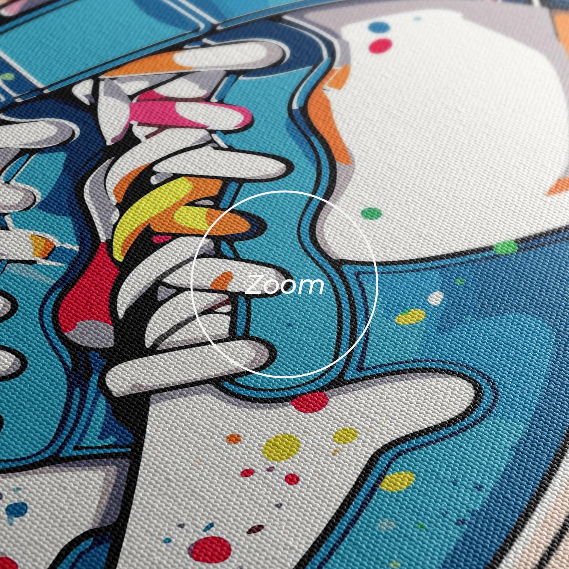 Картина на платно Shoes Splash Color mockup 3