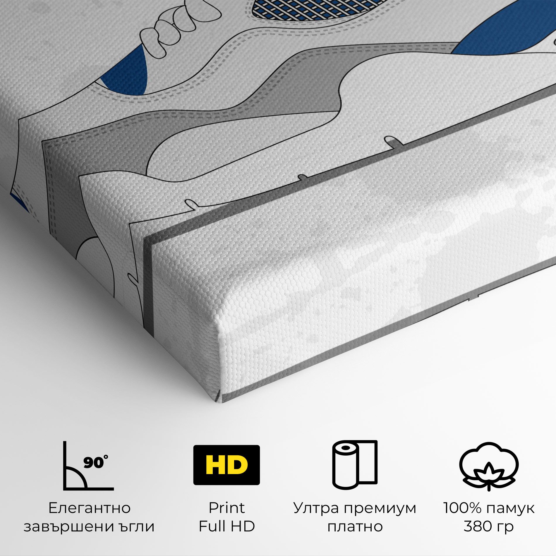 Blue Grey Sneakers mockup 4