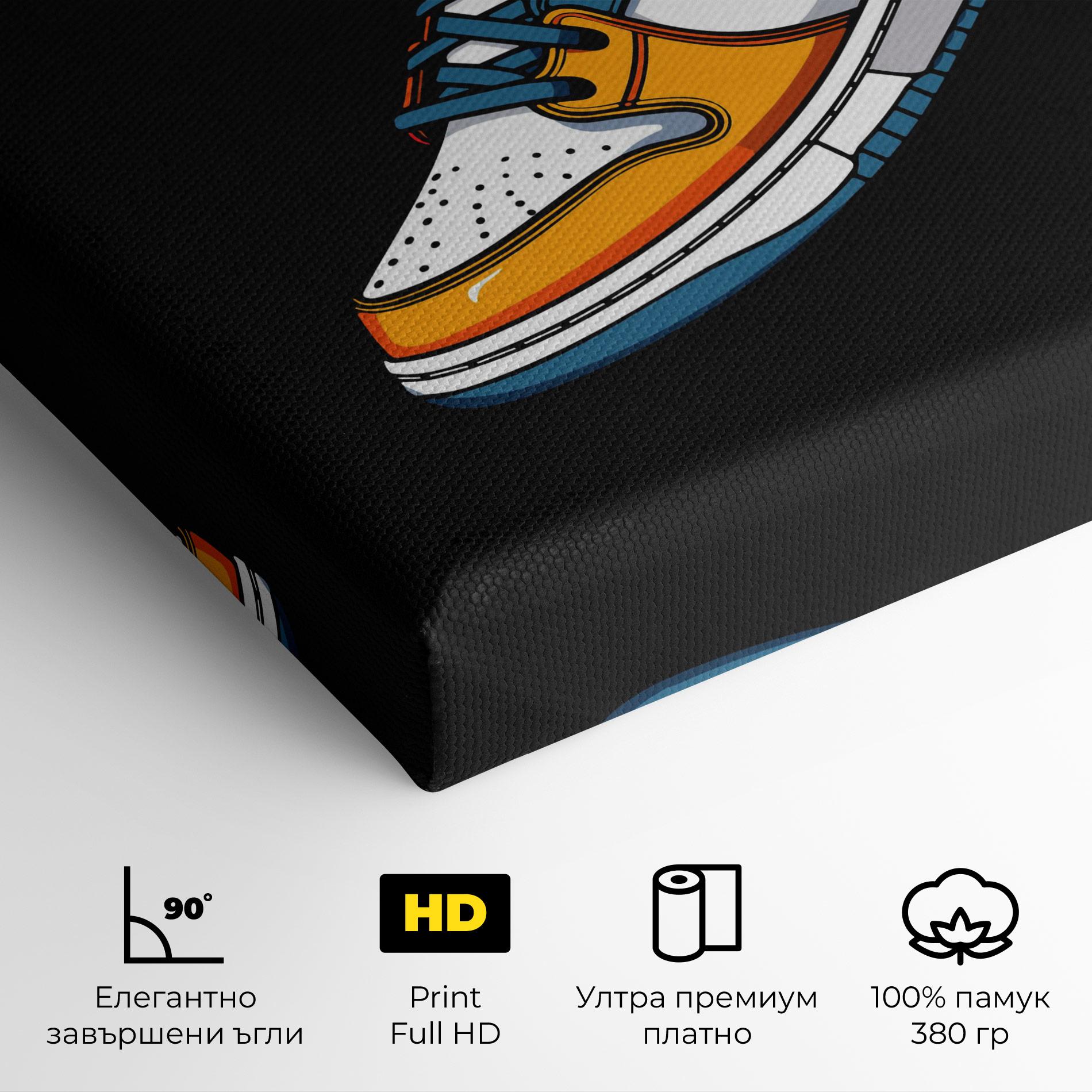 Картина на платно Nike Shoe mockup 4
