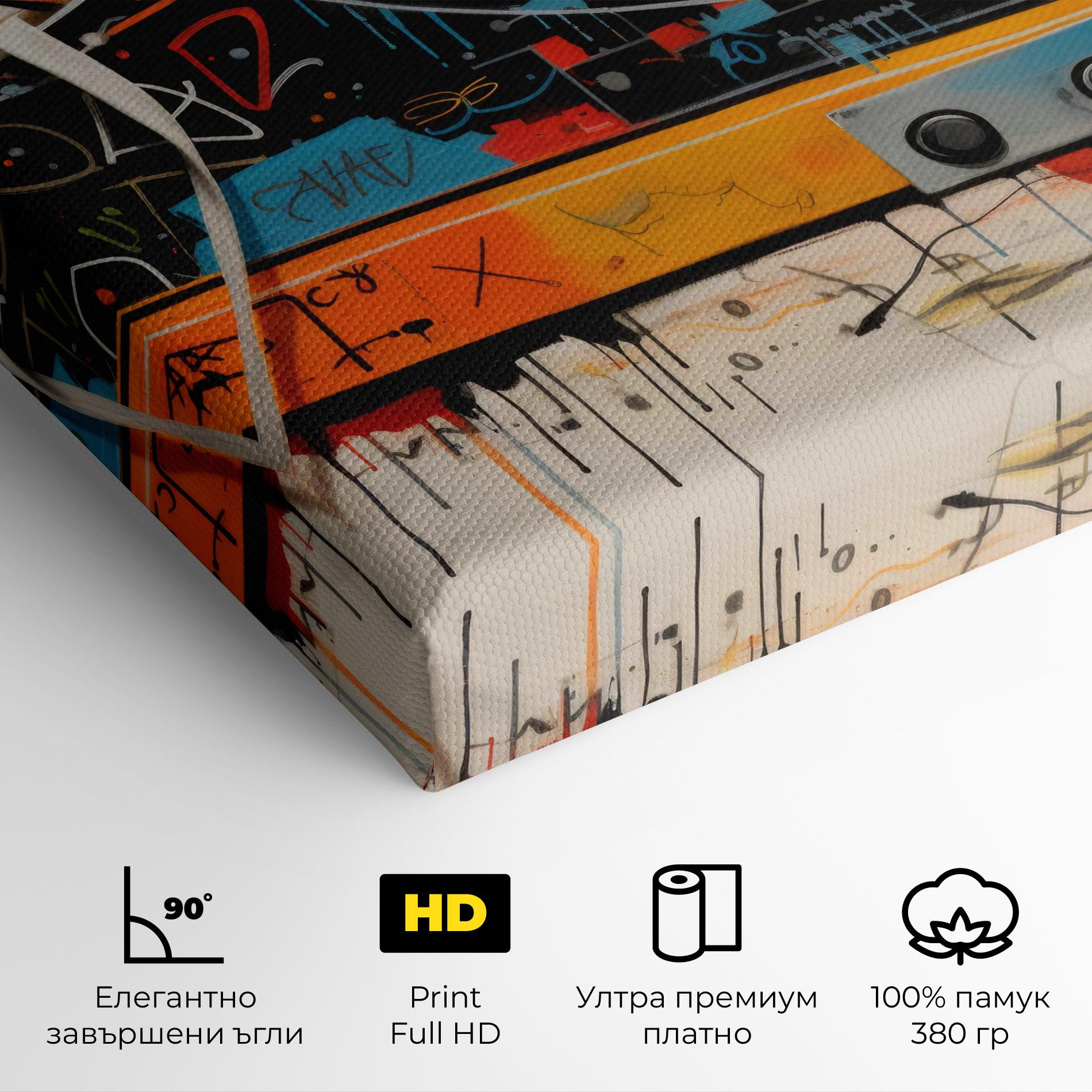 Картина на платно Teenager Sneakers mockup 4