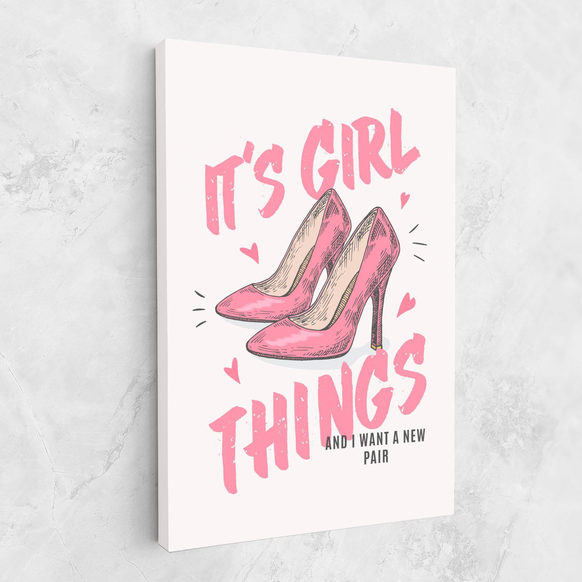 Картина на платно Girl Things mockup 1