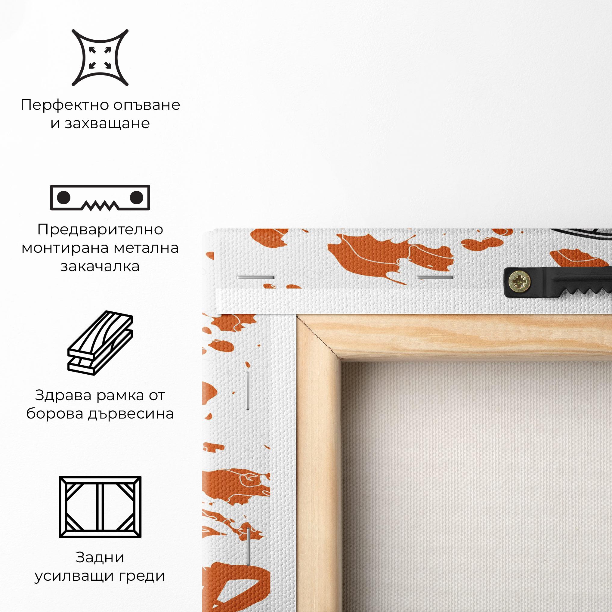 Картина на платно Orange Footwear mockup 5